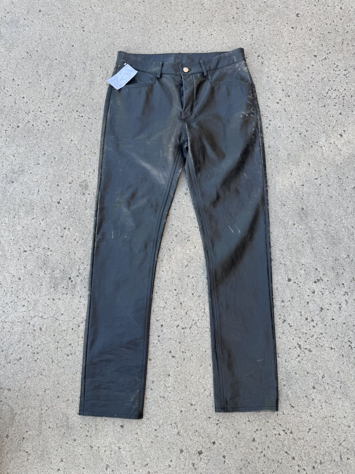 Rick Owens Rick Owens Hollywood SS25 Distressed Leather Pants Size US 32 / EU 48 - 1 Thumbnail