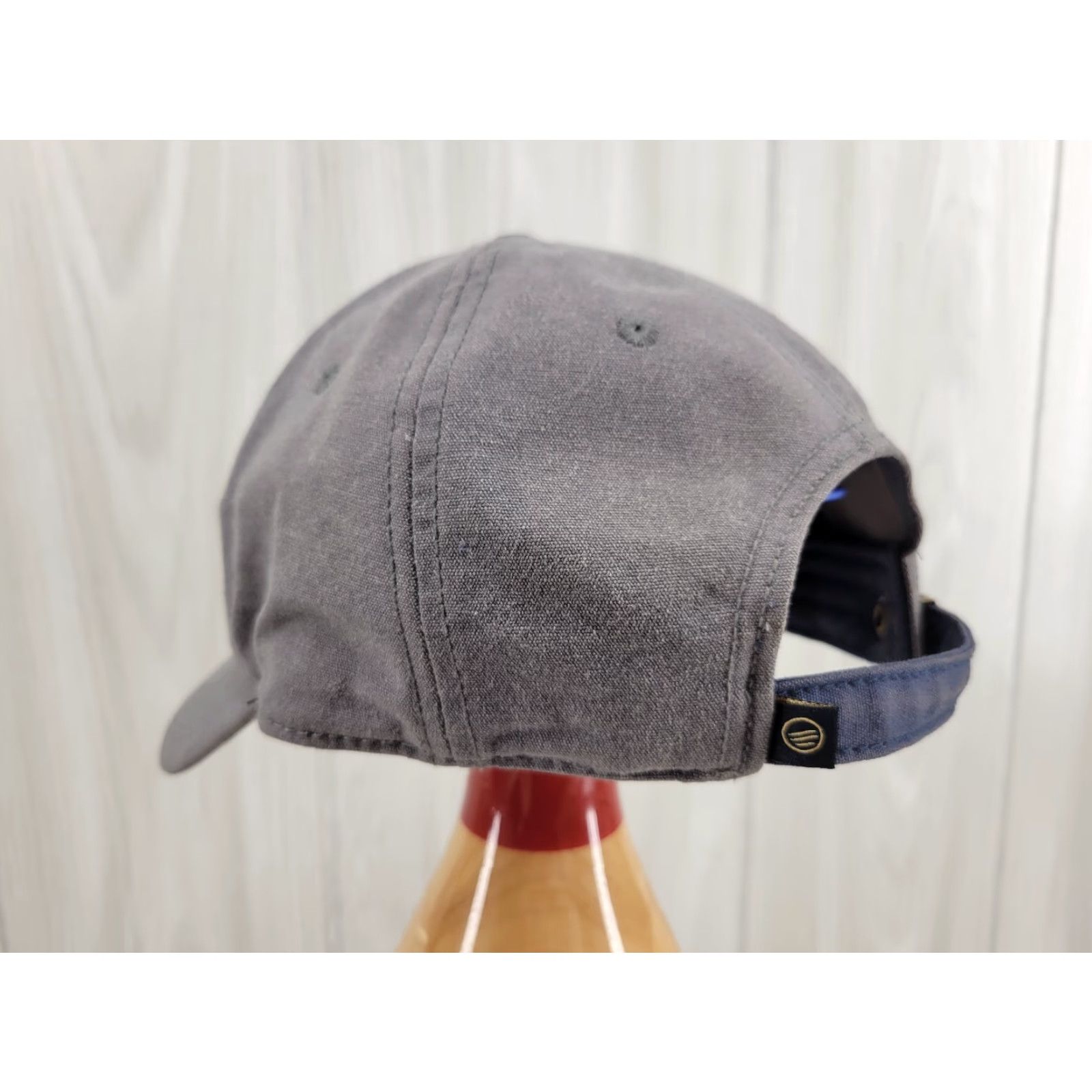 United By Blue United by Blue Trucker Hat 100% Organic Cotton Cap Leather Patch Mountains Adjustable Unisex Adults Blue Cotton Lightweight Breathable Casual Vintage? Size ONE SIZE - 6 Thumbnail