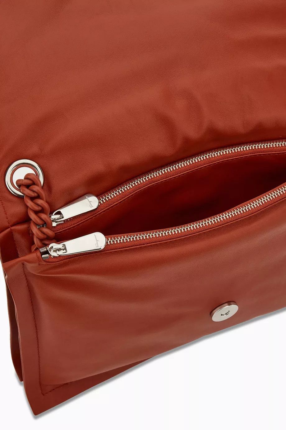 Salvatore Ferragamo o1s1rm1124 Size: OS / Padded Leather Shoulder Bag in Brown Size ONE SIZE - 4 Thumbnail