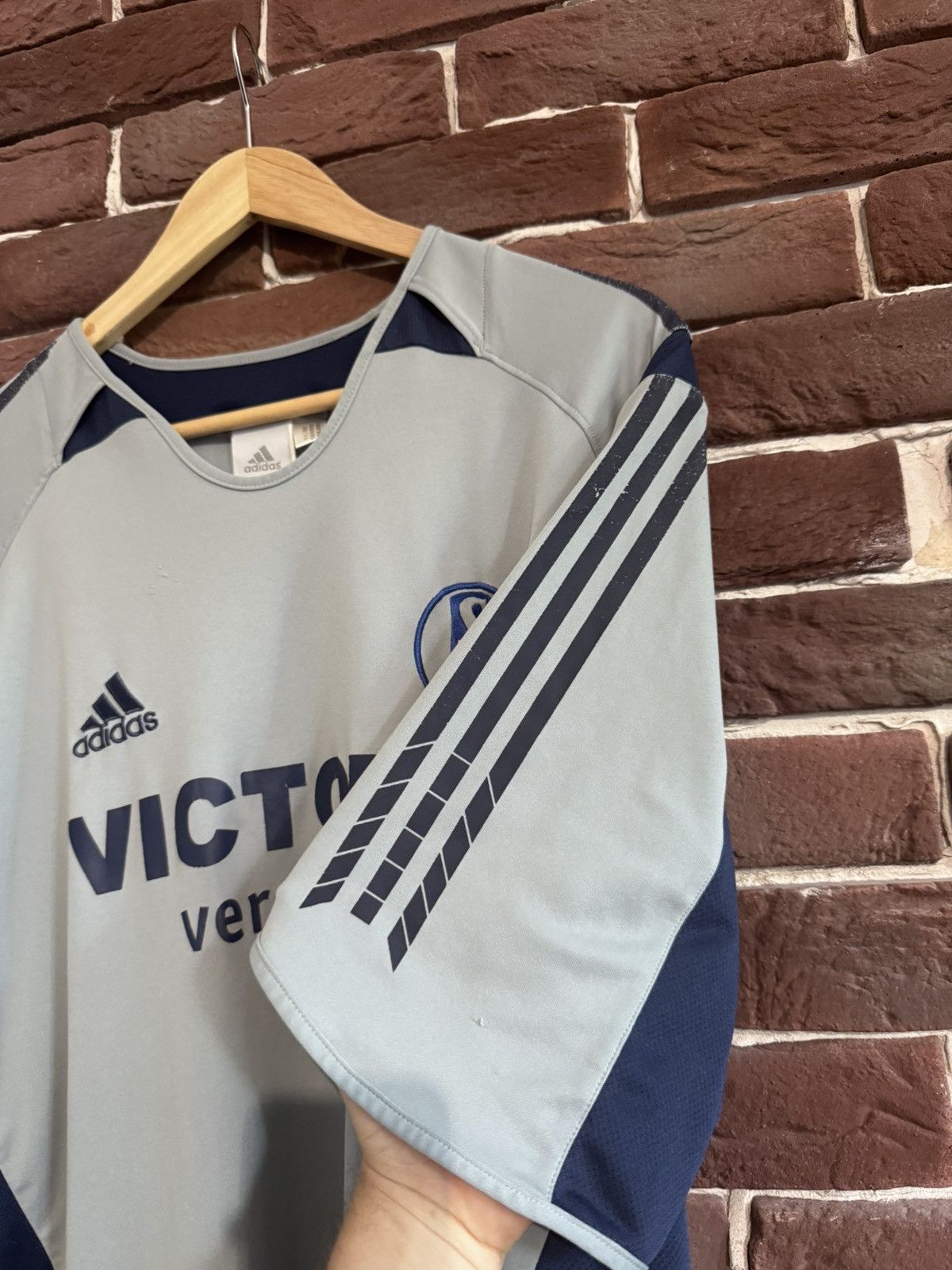 Adidas × Vintage SCHALKE 2005 away FOOTBALL Soccer Jersey ADIDAS Vintage Y2k Size US XL / EU 56 / 4 - 6 Thumbnail