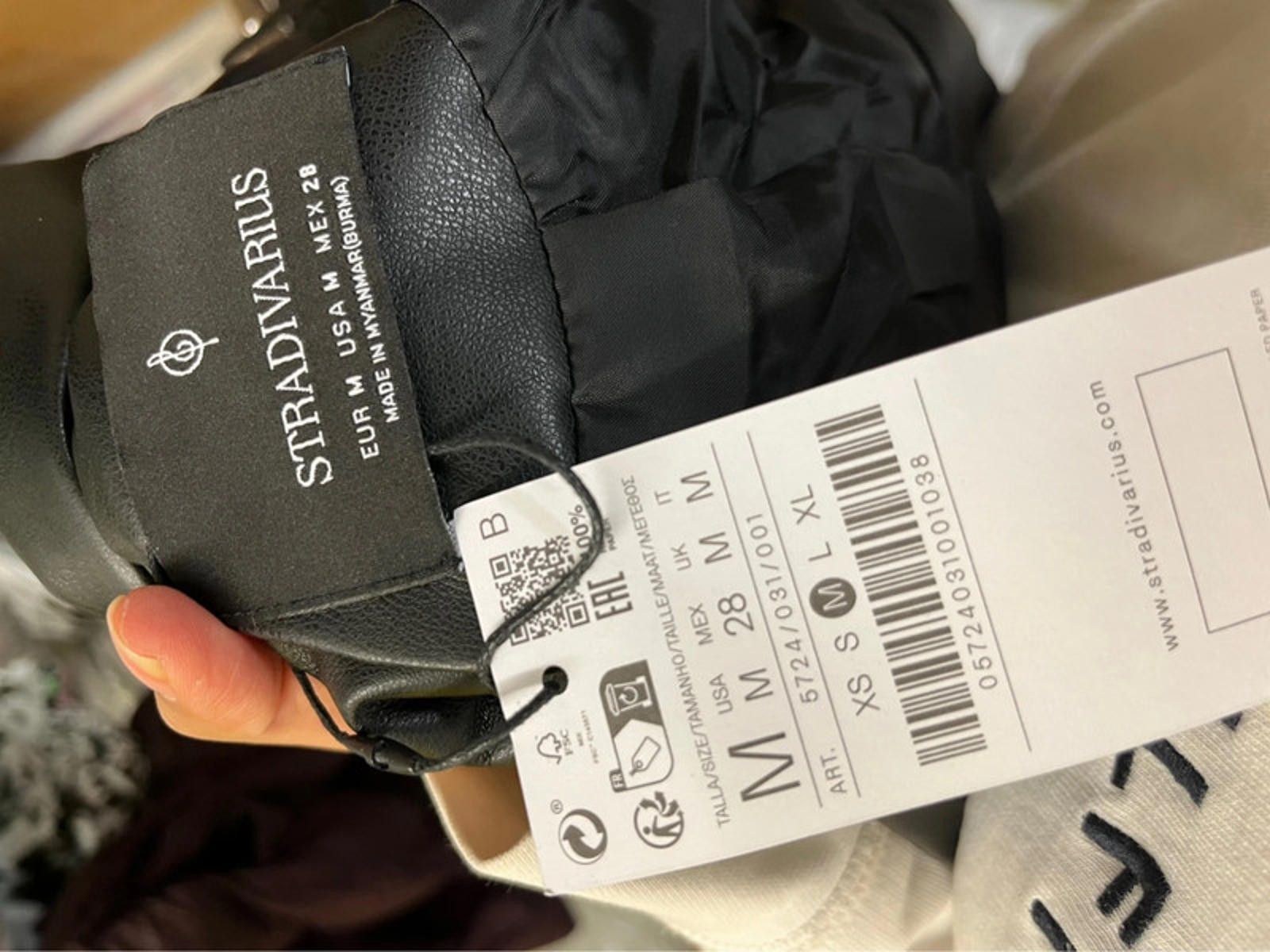 Other Stradivarius oversized faux leather biker jacket SIZE M Tags Size M / US 6-8 / IT 42-44 - 3 Thumbnail