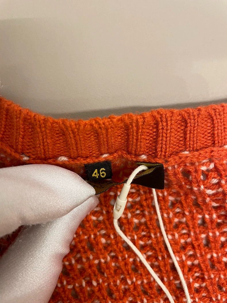Loro Piana LORO PIANA Orange and red pink V-neck cashmere long sleeve Size M / US 6-8 / IT 42-44 - 5 Thumbnail