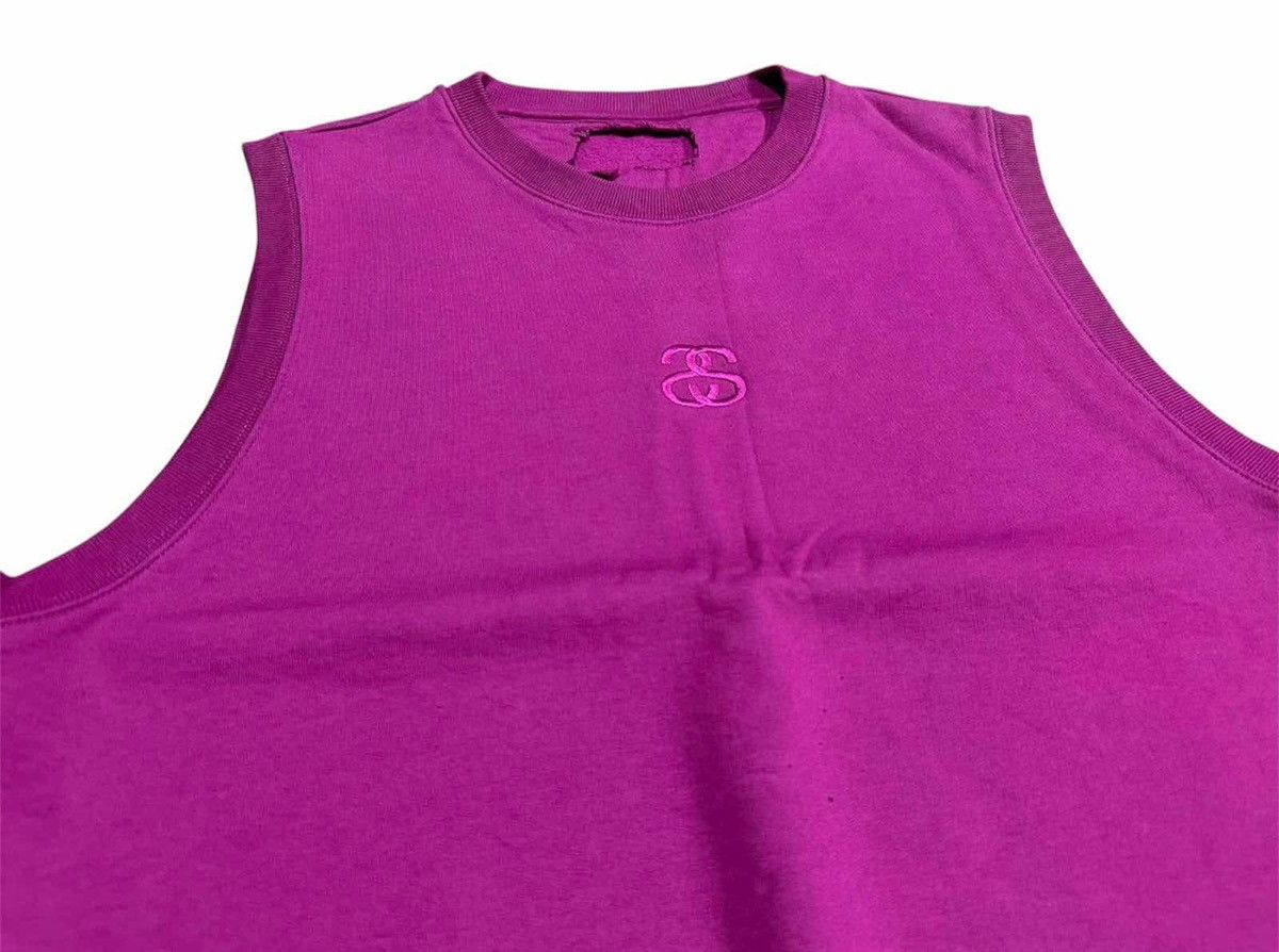 Stussy 🔥Stussy SS Link Sweater Vest Magenta Size US L / EU 52-54 / 3 - 2 Thumbnail