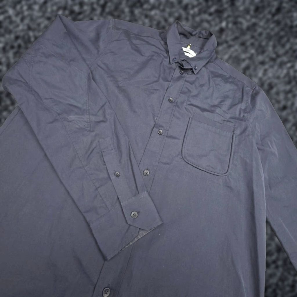 OAMC OAMC Cord Shirt Men's Large Black Snap Pocket Cotton Made Italy Pit Stains Size US L / EU 52-54 / 3 - 1 Thumbnail