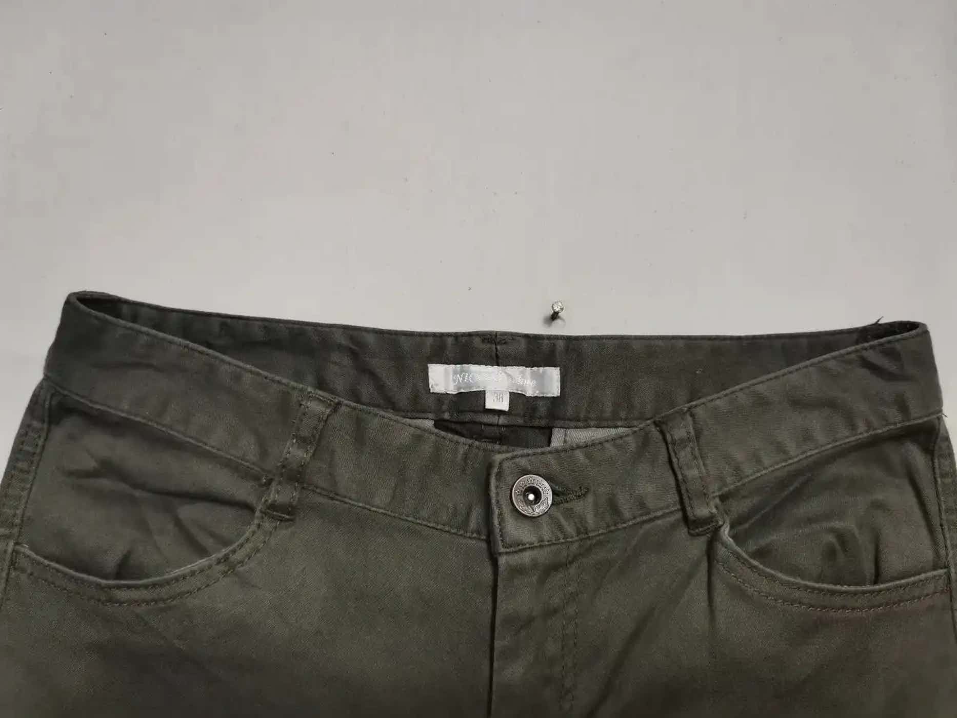 Japanese Brand Nicole White Tactical Multipocket Cargo Pants Size US 27 - 2 Thumbnail