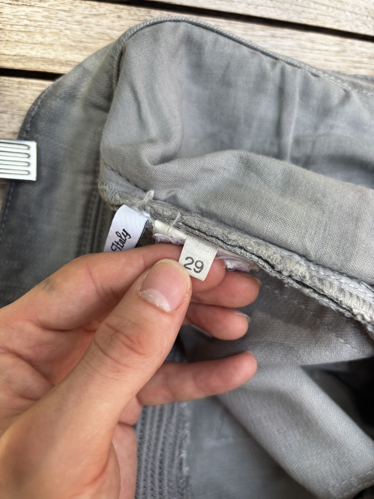 Balmain FW12 Balmain Decarnin Sparkle Wax Coated Silver Biker Jeans Size US 29 - 20 Thumbnail