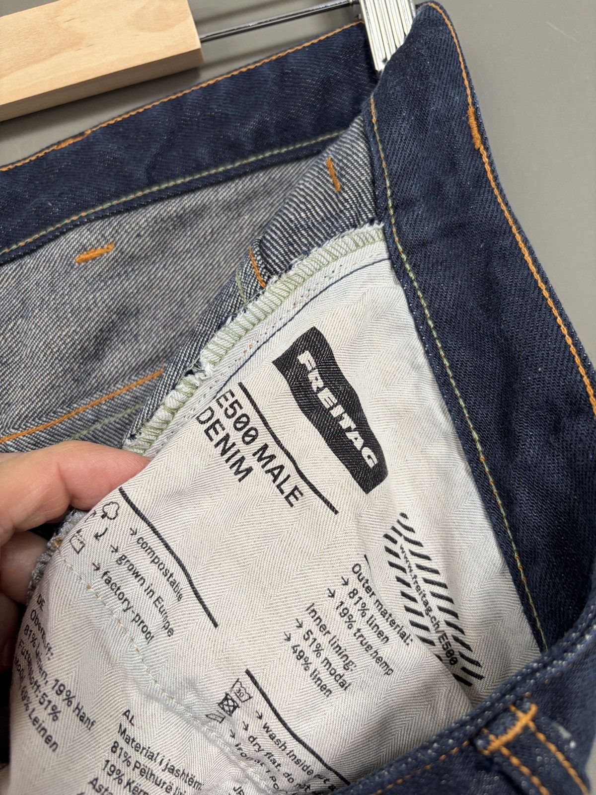 Freitag FREITAG Selvedge Linen Hemp Jeans Denim Size US 36 / EU 52 - 11 Thumbnail