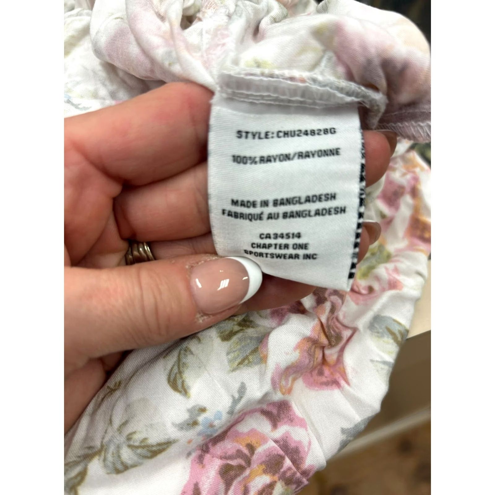 Vintage Jules & Leopold Floral Wide-Leg Rayon Pants Tie Waist Women XL White Dress Pants Size 40" / US 18 - 3 Thumbnail