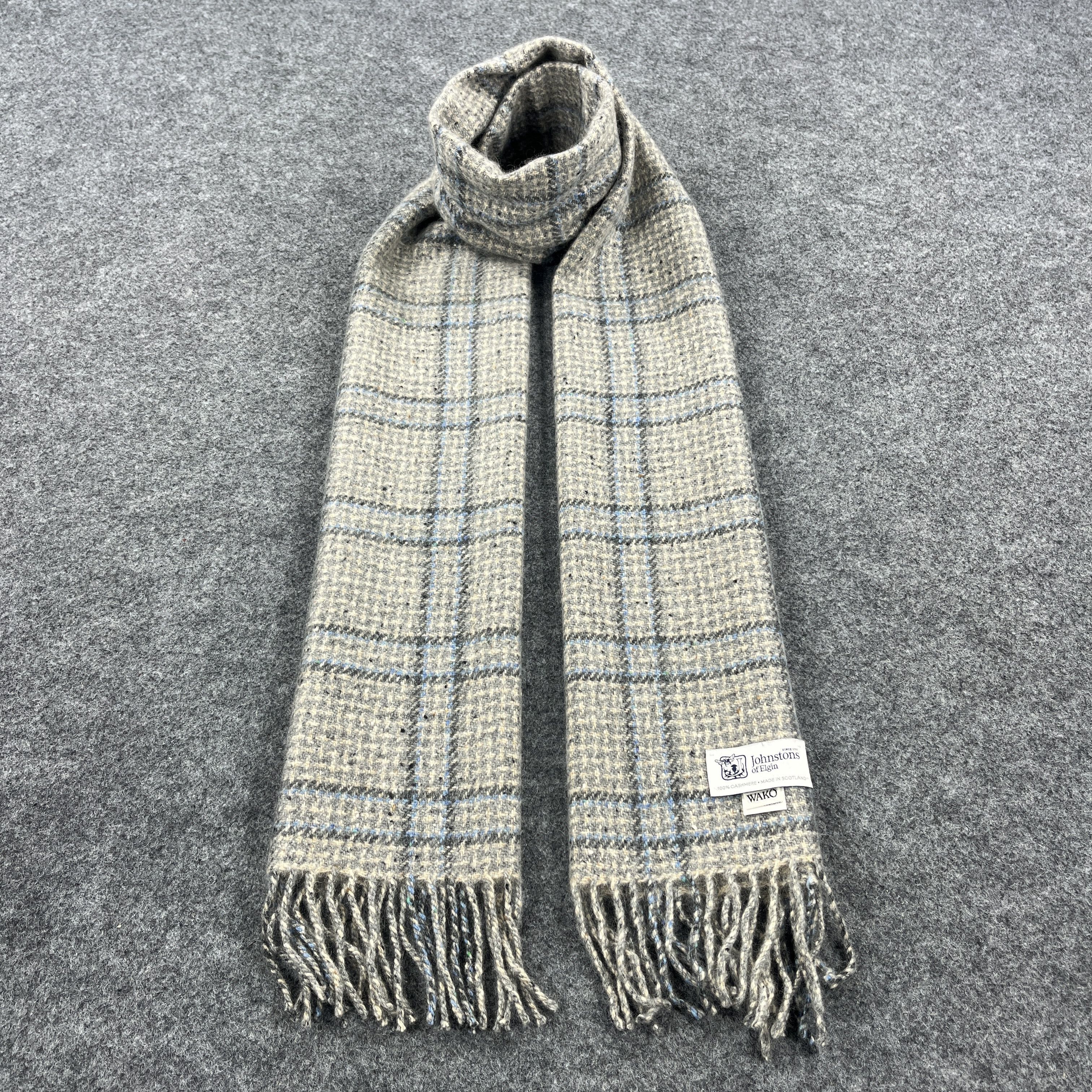Johnstons Of Elgin × Vintage Johnstons Of Elgin Scarf / Muffler / Neckwear K072 Size ONE SIZE - 1 Thumbnail