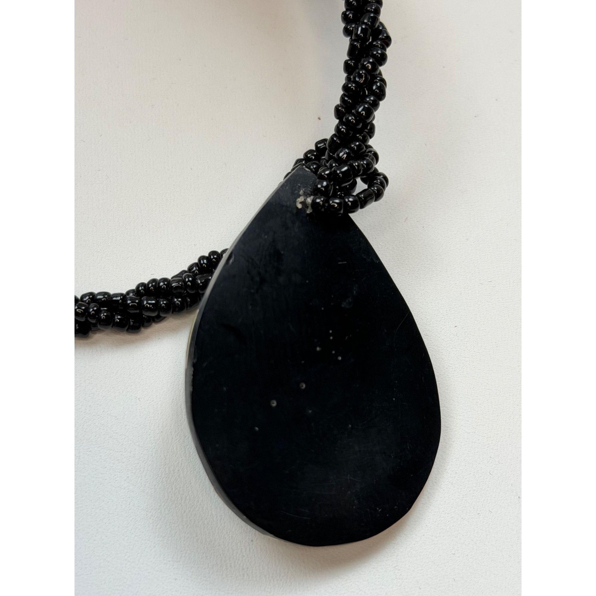 Other Abalone shell pendant necklace with teardrop shape Size ONE SIZE - 3 Thumbnail