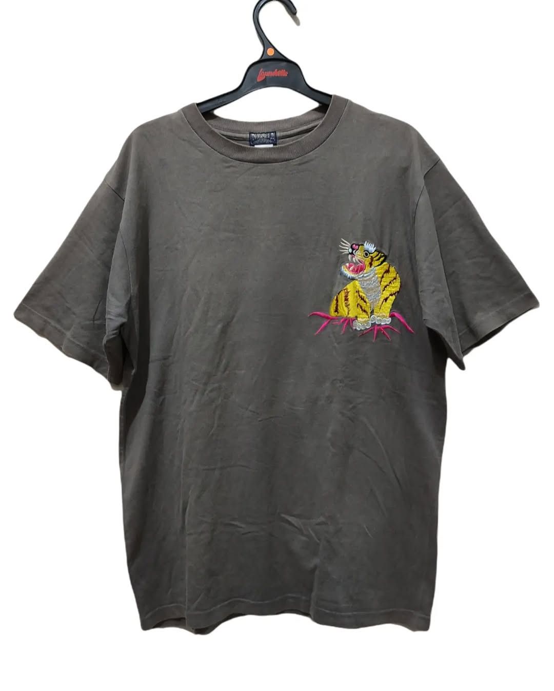 Toyo Enterprises Tailor Toyo Tiger embroidered Tee Gray Japanese Streetwear Size US L / EU 52-54 / 3 - 1 Thumbnail