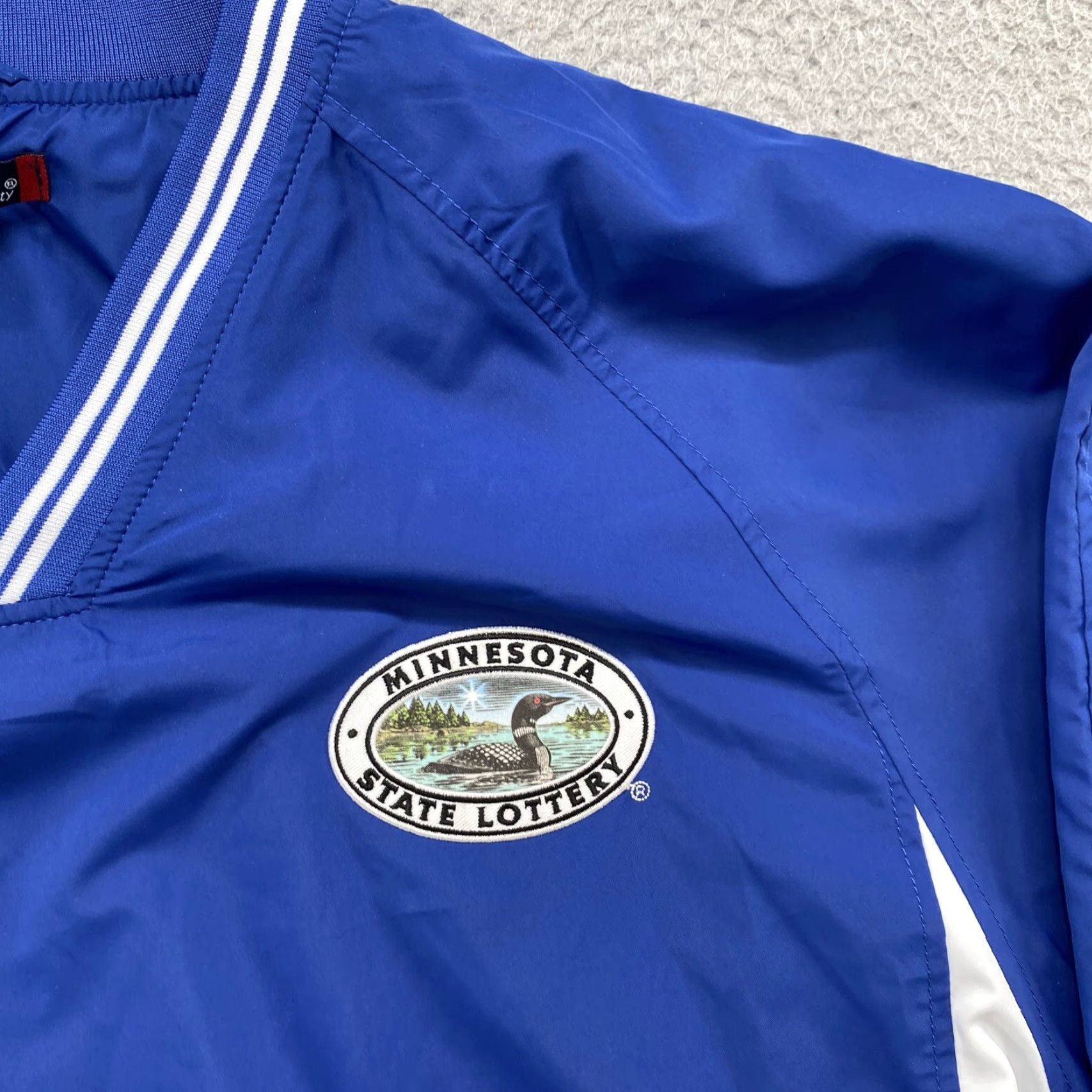 Vintage Minnesota State Lottery Blue Windbreaker Jacket V Neck Men’s XL Size XL Windbreaker Shirt? Size US XL / EU 56 / 4 - 2 Thumbnail