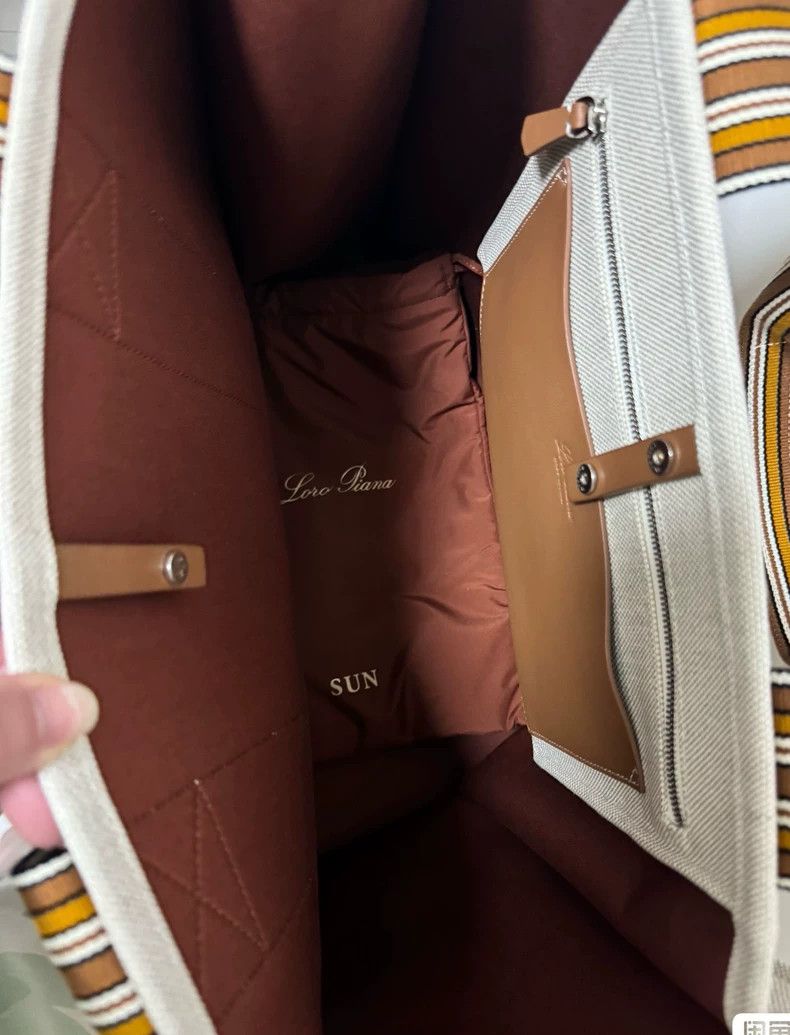 Loro Piana LORO PIANA size os Large canvas bag Size ONE SIZE - 3 Thumbnail