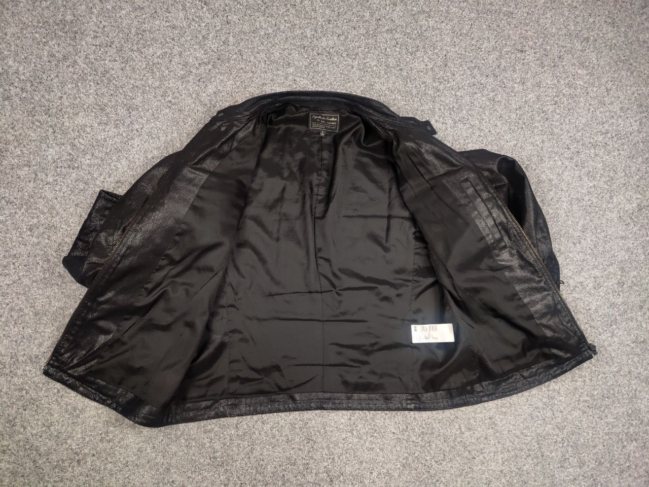 Uniqlo Uniqlo Synthetic Leather Biker Zip Black Mens Jacket Size US L / EU 52-54 / 3 - 16 Thumbnail