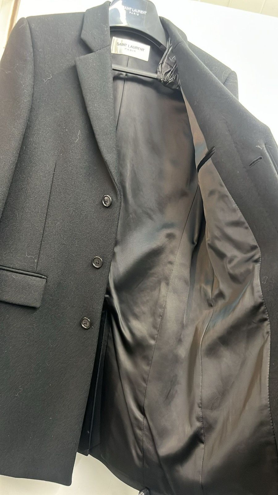 Saint Laurent Paris o1bcso1str0824 Chesterfield Coat in Black Size US S / EU 44-46 / 1 - 3 Thumbnail