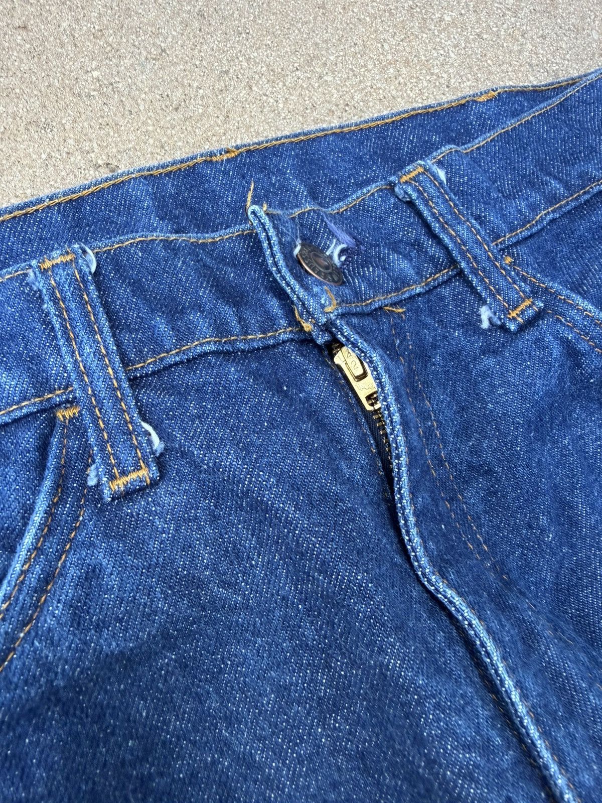 Levi's Vtg 70’s Levi’s 646 Orange Tab Bellbottom Flare Jeans 31x34 Size US 31 - 5 Thumbnail