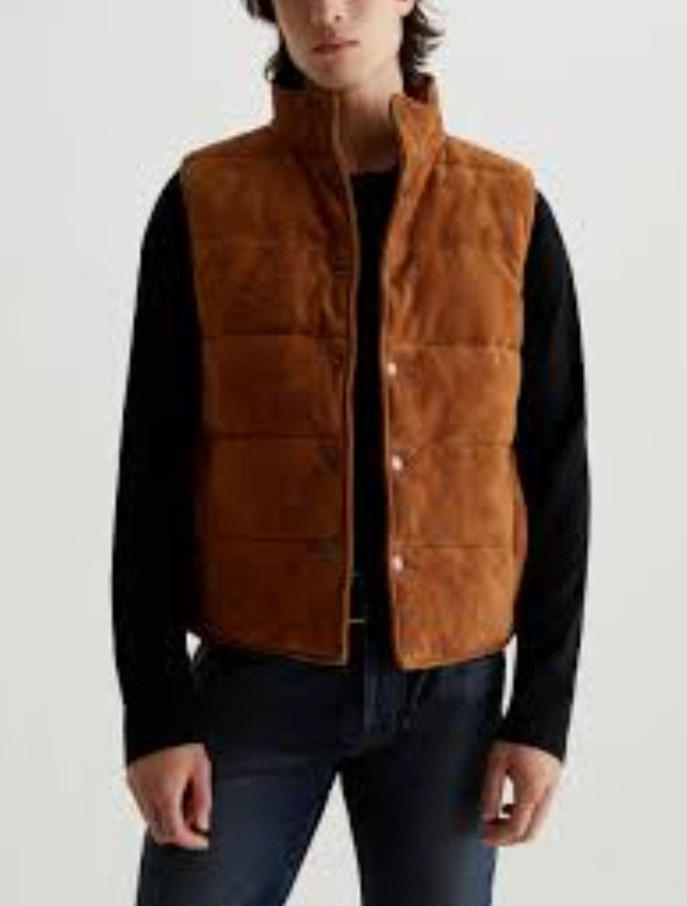 Other NET Quilted Padded Brown Vest Puffer Men's M 4-6690 NWOT Size US M / EU 48-50 / 2 - 4 Thumbnail