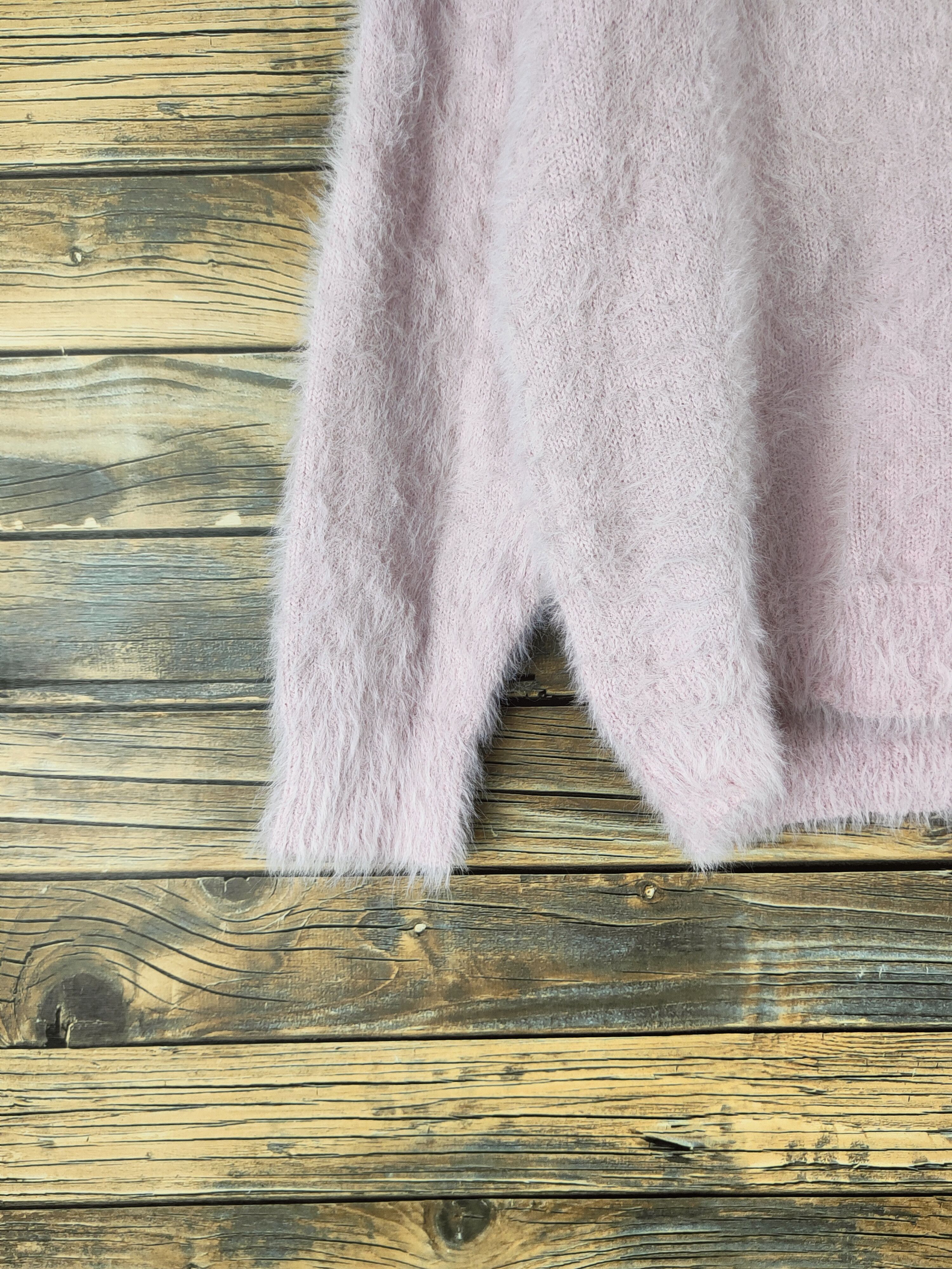 Japanese Brand DL Ingni Light Purple Fur Mohair Knitwear #46-552 Size M / US 6-8 / IT 42-44 - 4 Thumbnail