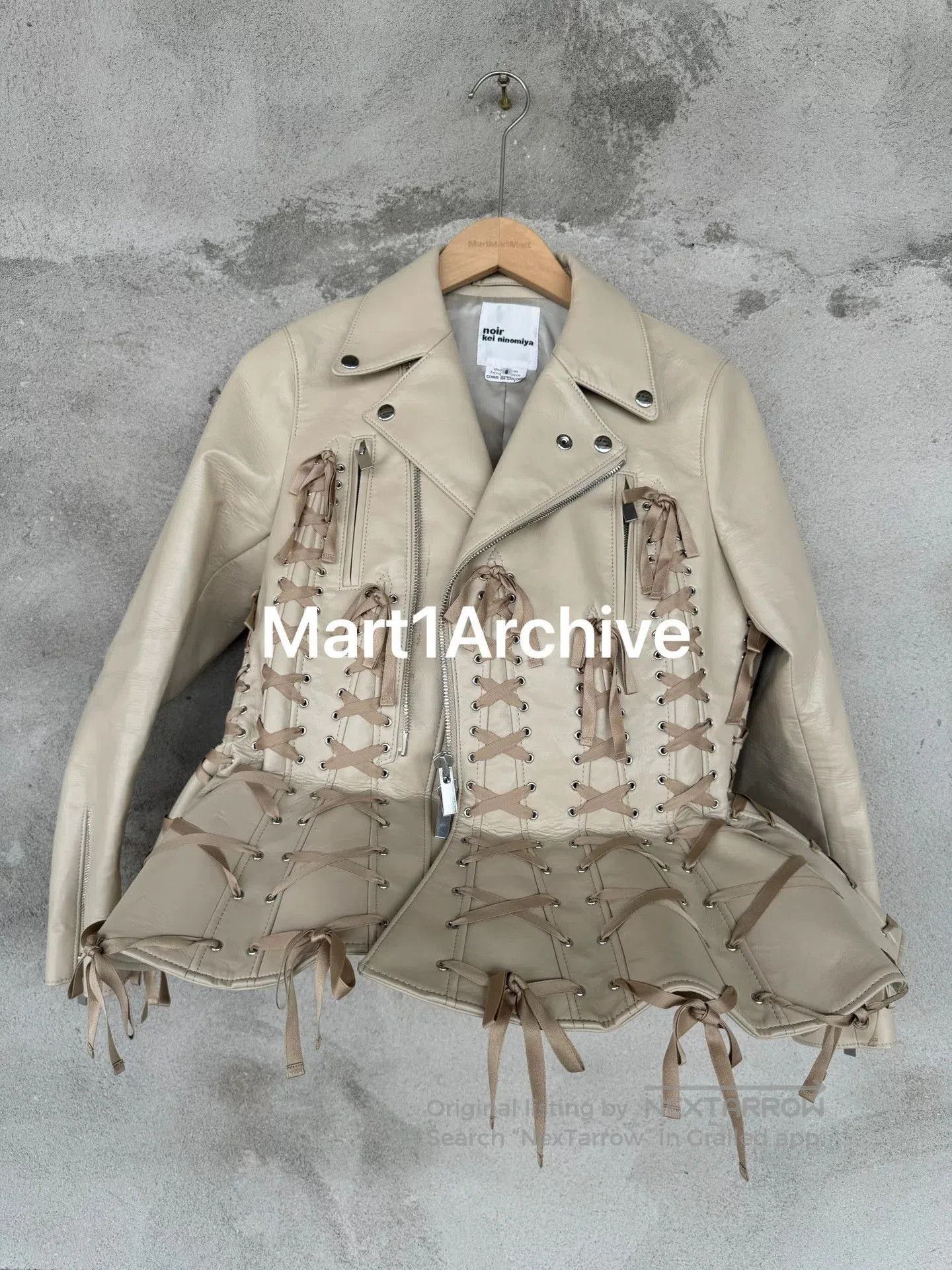 Noir Kei Ninomiya Comme des Garçons Noir Leather Jacket. Size S / US 4 / IT 40 - 1 Thumbnail