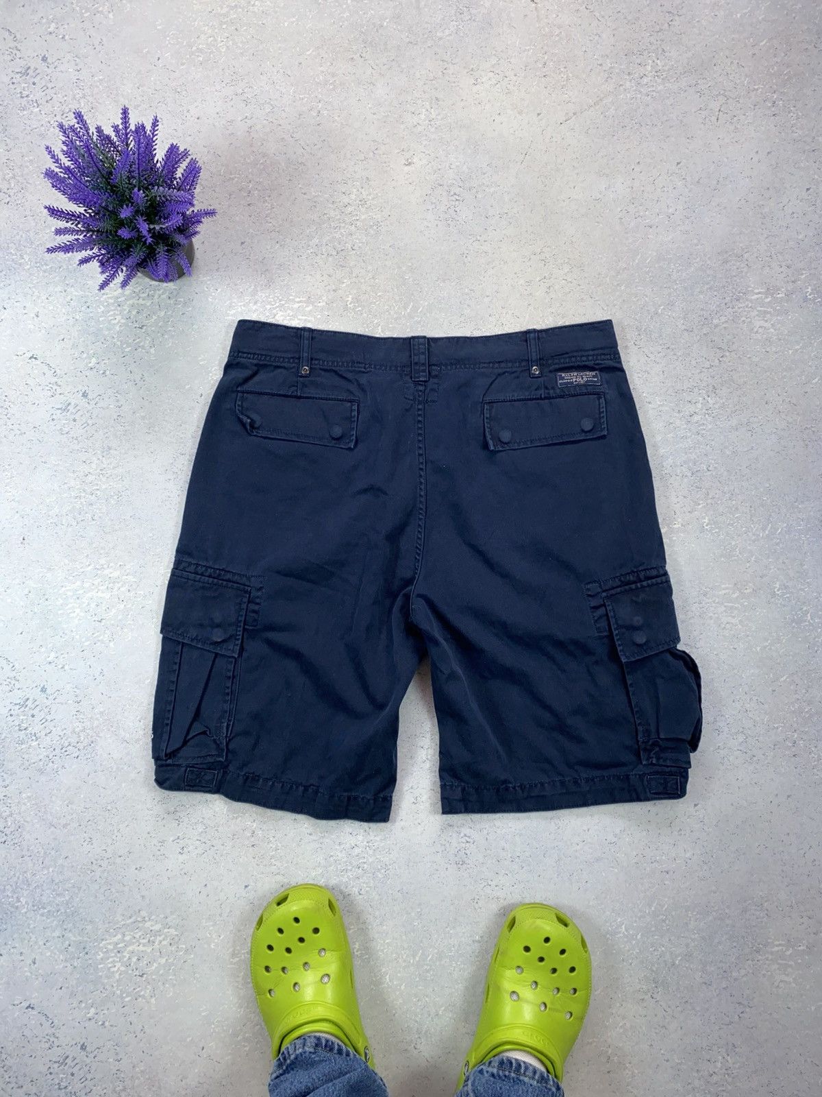 Polo Ralph Lauren × Ralph Lauren × Vintage Vintage Polo Ralph Lauren Men’s Cargo Shorts Size 36 Size US 36 / EU 52 - 7 Thumbnail