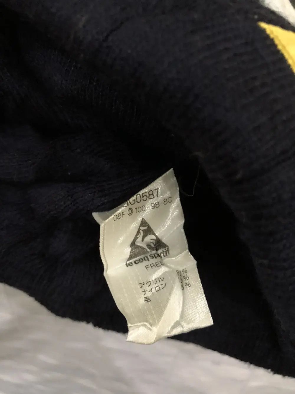 Le Coq Sportif Vintage Lecoqsportif Big logo Beanie Hat Size ONE SIZE - 4 Thumbnail