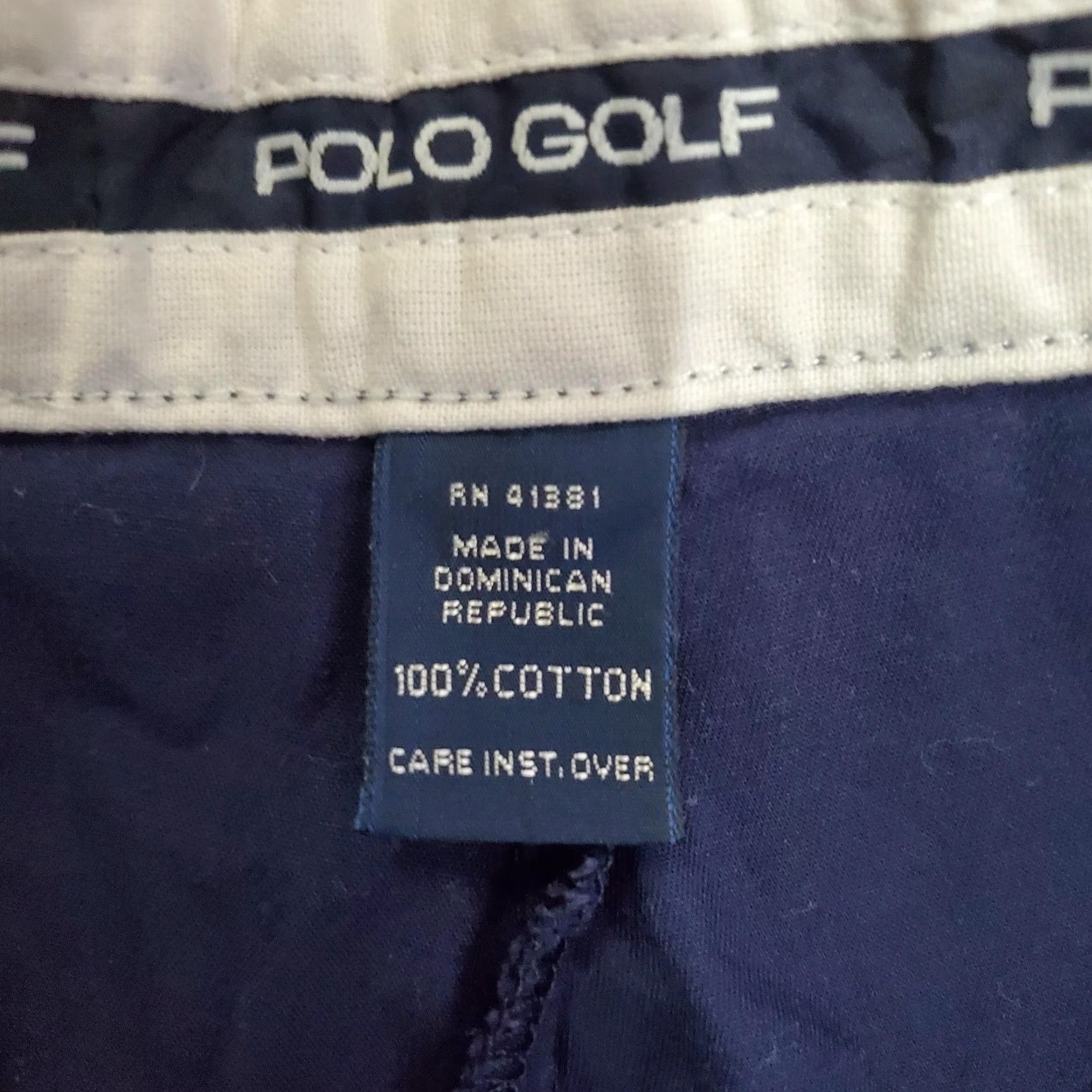 Vintage Polo Golf Shorts Mens 40 Blue Pleated Chino Classic Golf Short 7 Inseam Size US L / EU 52-54 / 3 - 7 Thumbnail