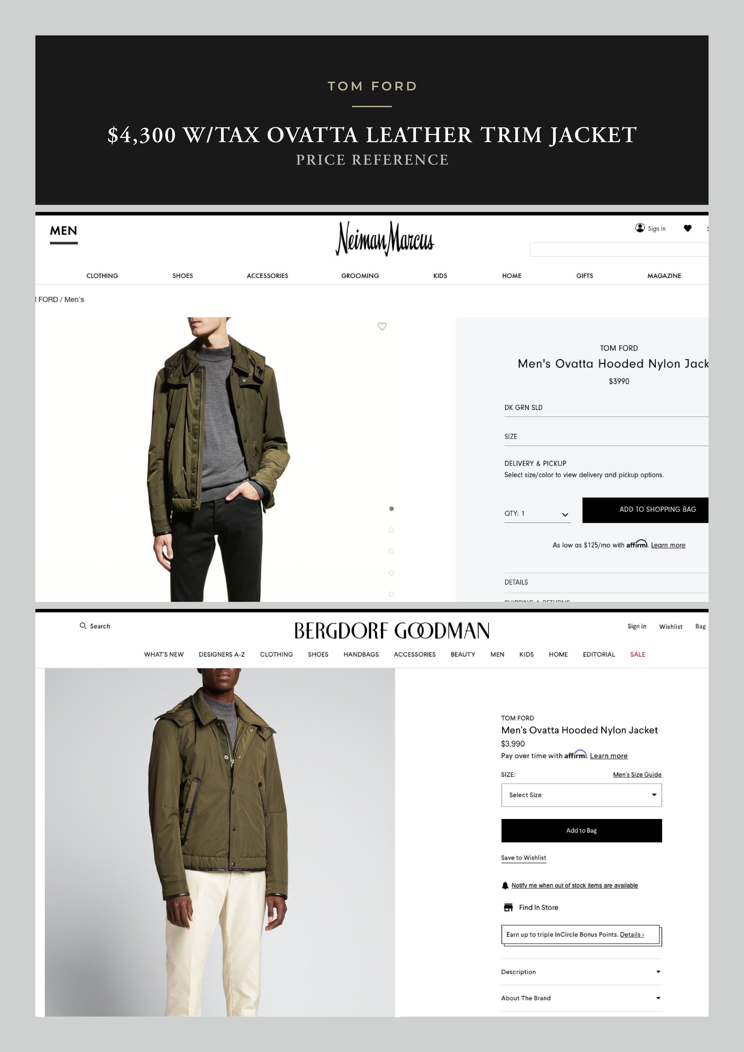 Tom Ford Fits 52, Best Dressed $4,300 w/tax Ovatta Leather Accents Size US XL / EU 56 / 4 - 5 Thumbnail