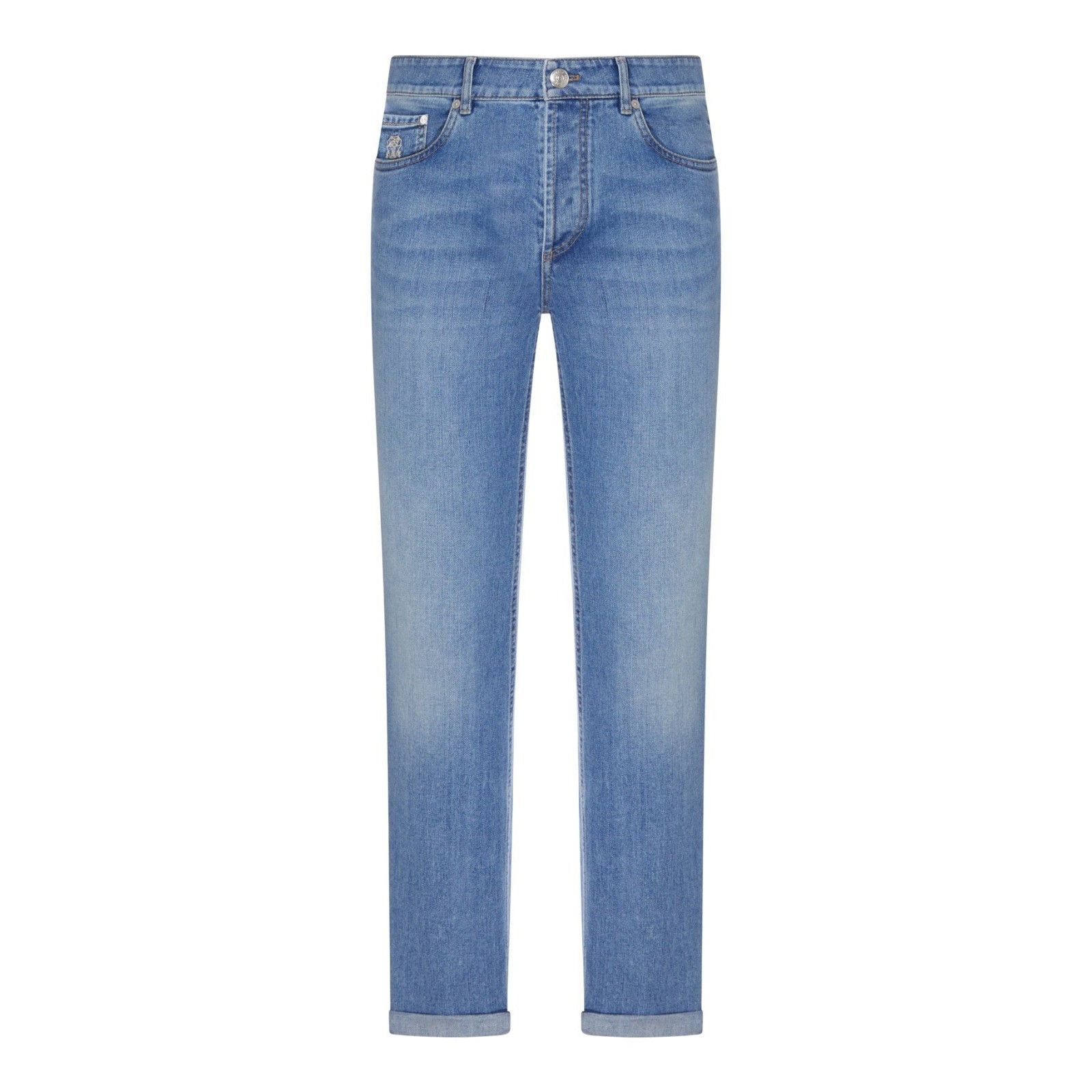 Brunello Cucinelli Medium Wash Denim Trousers New & Authenti, Men's (Size 32)