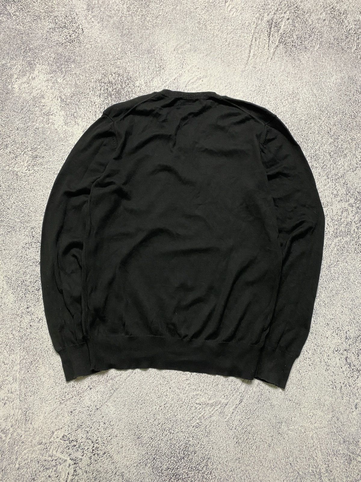 Polo Ralph Lauren Vintage Polo Ralph Lauren Luxury Black V-Neck Sweater Size US M / EU 48-50 / 2 - 5 Thumbnail