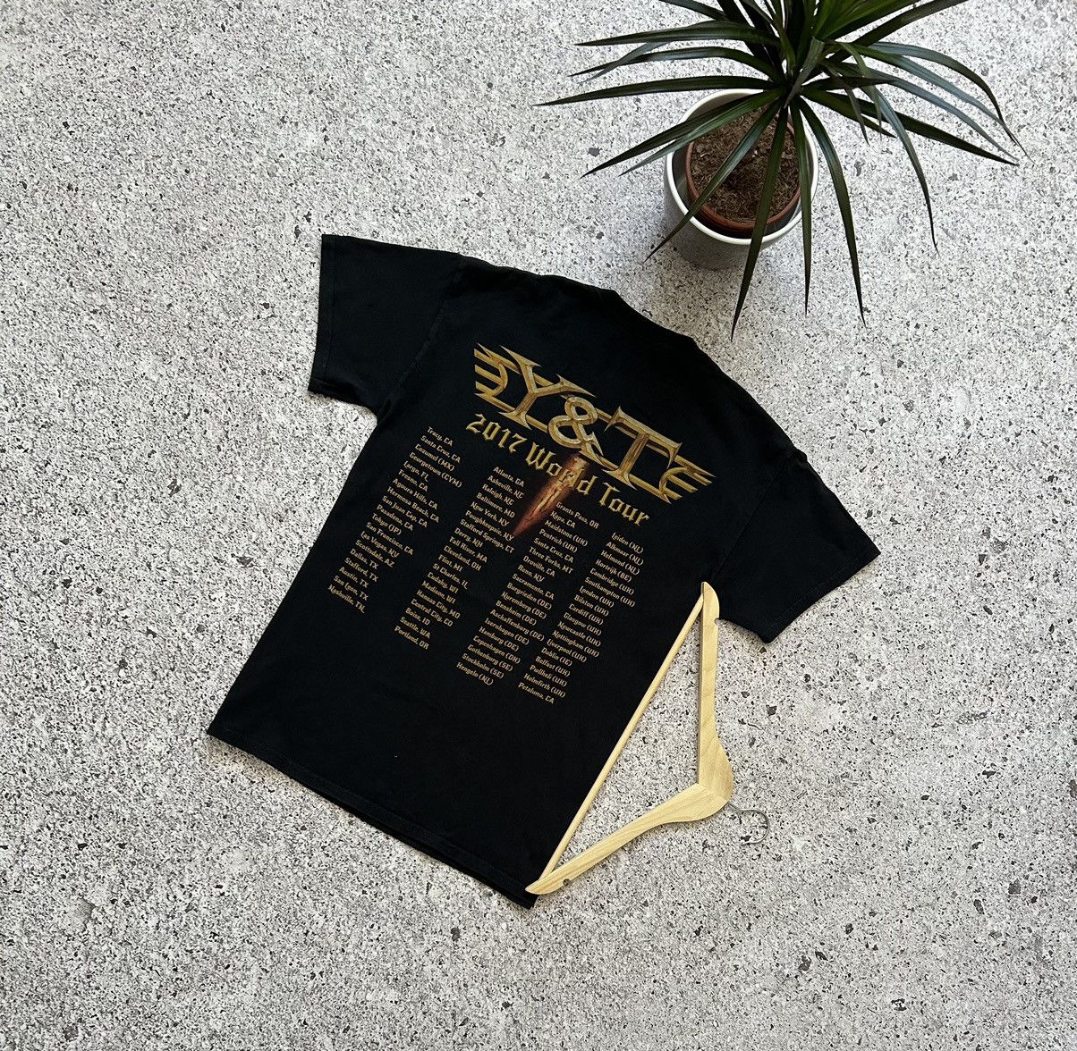 Band Tees Y&T Open Fire World Tour 2017 Rock Band T-Shirt Hype Y2K Size US M / EU 48-50 / 2 - 2 Thumbnail