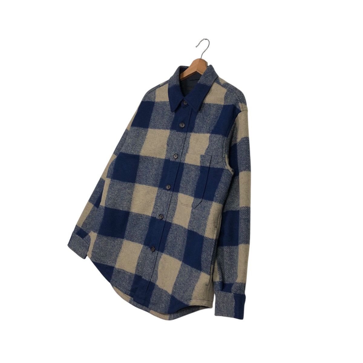 Japanese Brand Vintage Wool Chore Jacket Uniqlo Tartan Design Issey Miyake Size US M / EU 48-50 / 2 - 3 Thumbnail