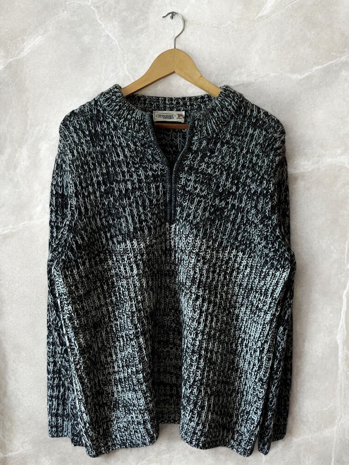 Missoni × Vintage MISSONI SPORT BEAUTIFUL ITALIAN HEAVY KNIT ZIP SWEATER 1/4 Size US M / EU 48-50 / 2 - 5 Thumbnail