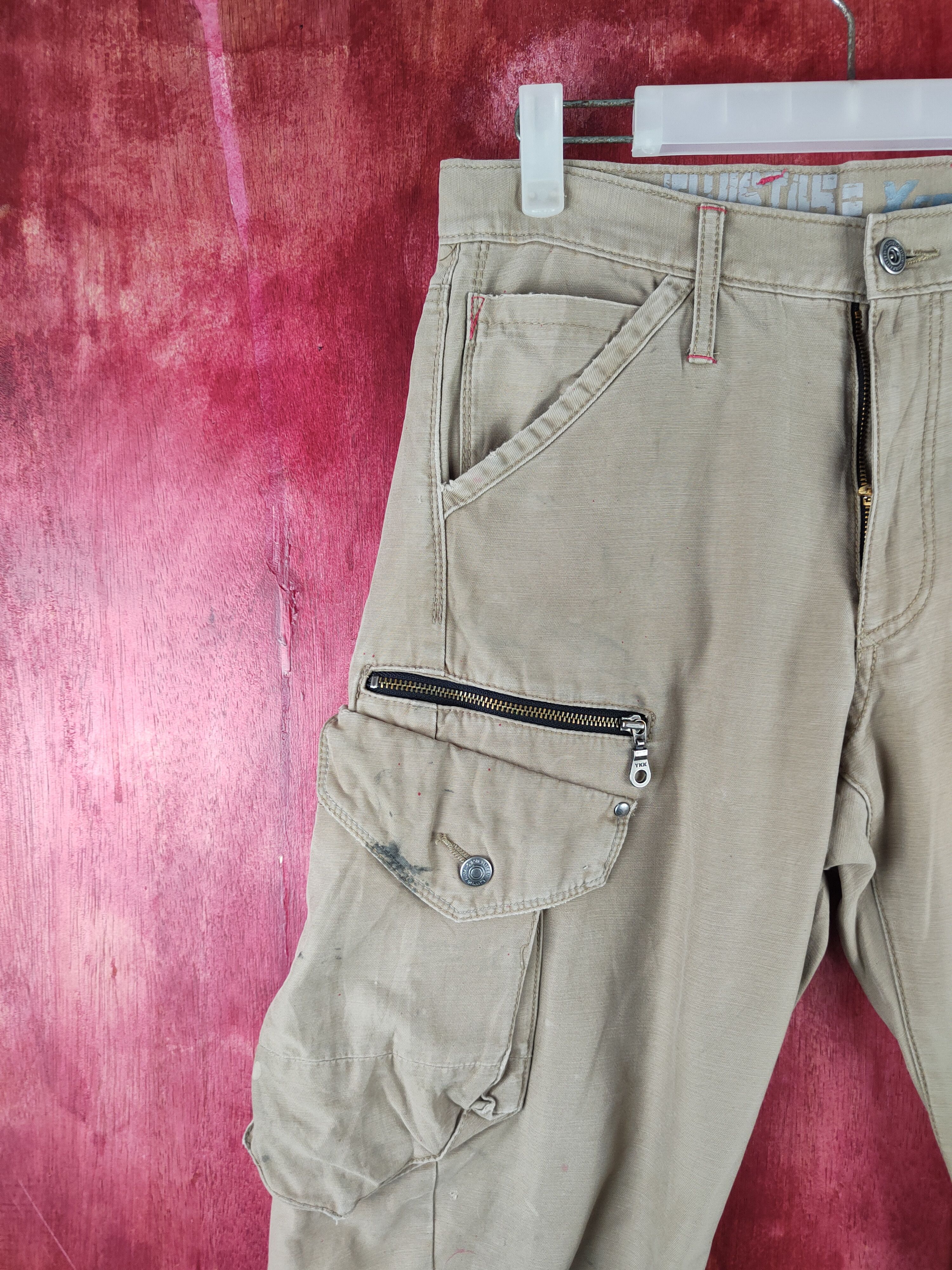 Japanese Brand Xebec-Twist45 Brown Multipocket Cargo Pants N#S41 Size US 30 / EU 46 - 3 Thumbnail