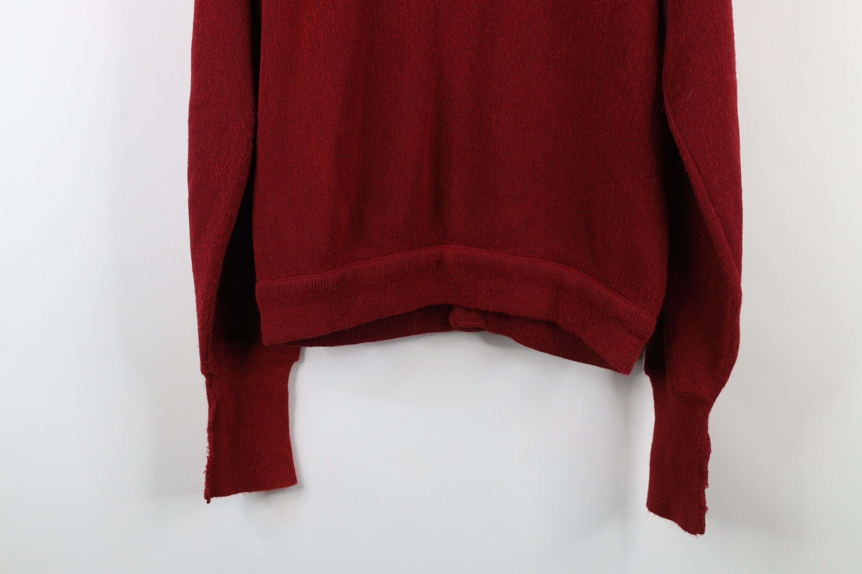 Vintage Vintage 70s Streetwear Kurt Cobain Cardigan Sweater Red USA Size US L / EU 52-54 / 3 - 12 Thumbnail