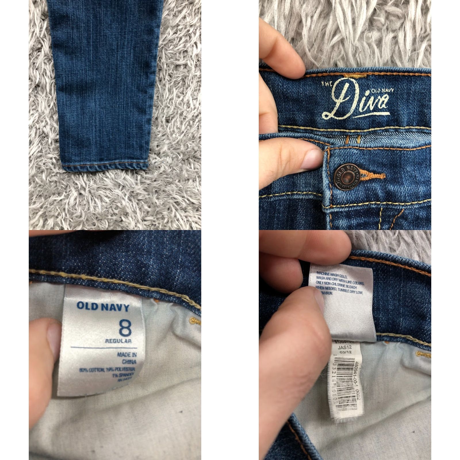Old Navy VINTAGE Old Navy The Diva Skinny Jeans? Size 30" / US 8 / IT 44 - 8 Thumbnail