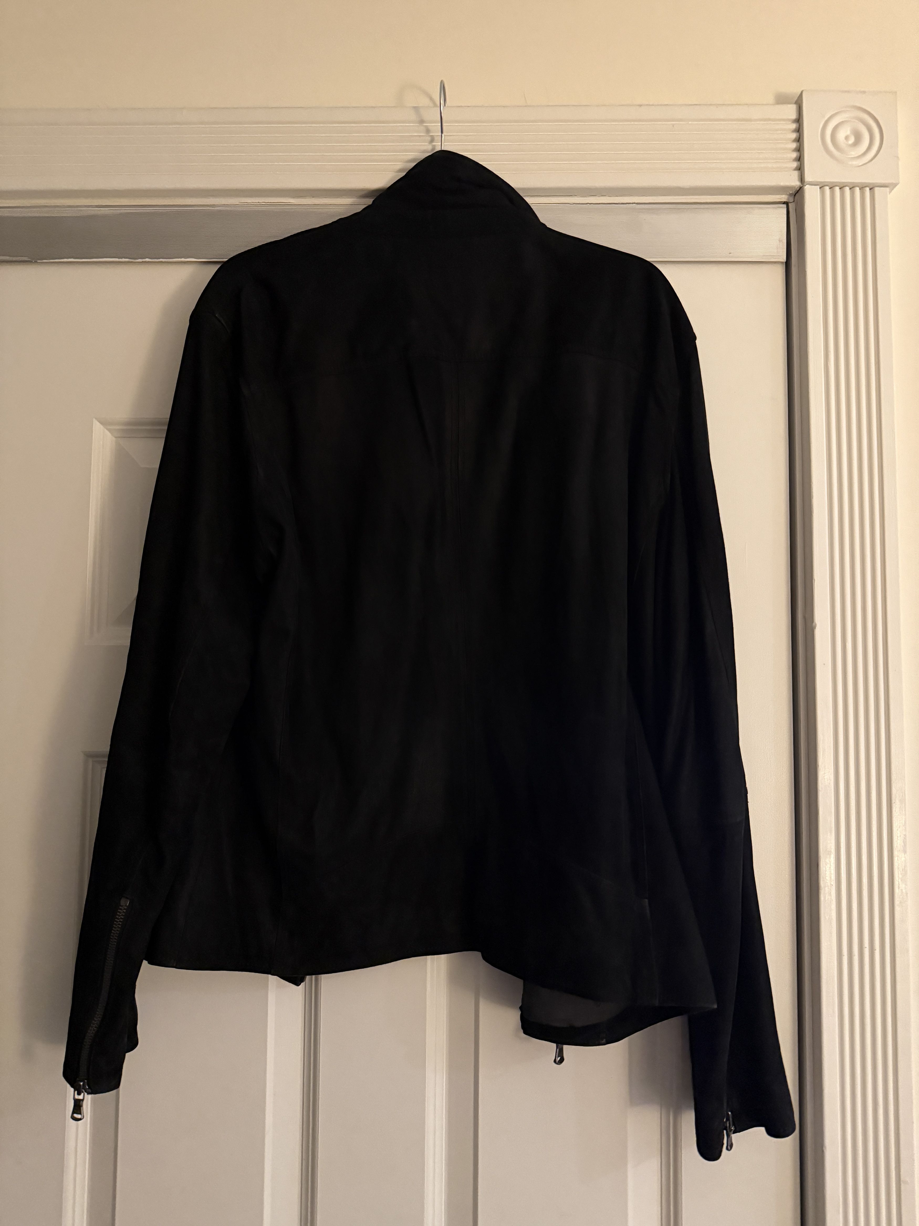 John Varvatos John Varvatos Suede Moto Jacket Black Size US L / EU 52-54 / 3 - 2 Thumbnail