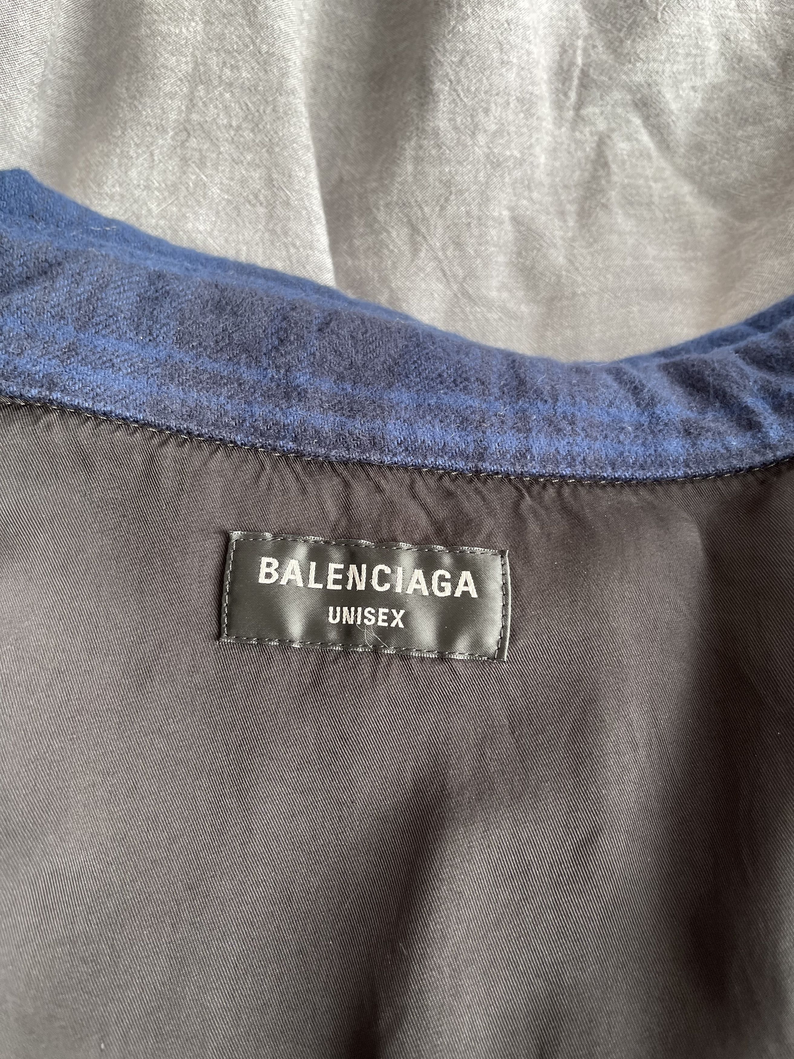 Balenciaga Destroyed Flannel Check Shirt Jacket - Size 3 Size US L / EU 52-54 / 3 - 14 Thumbnail