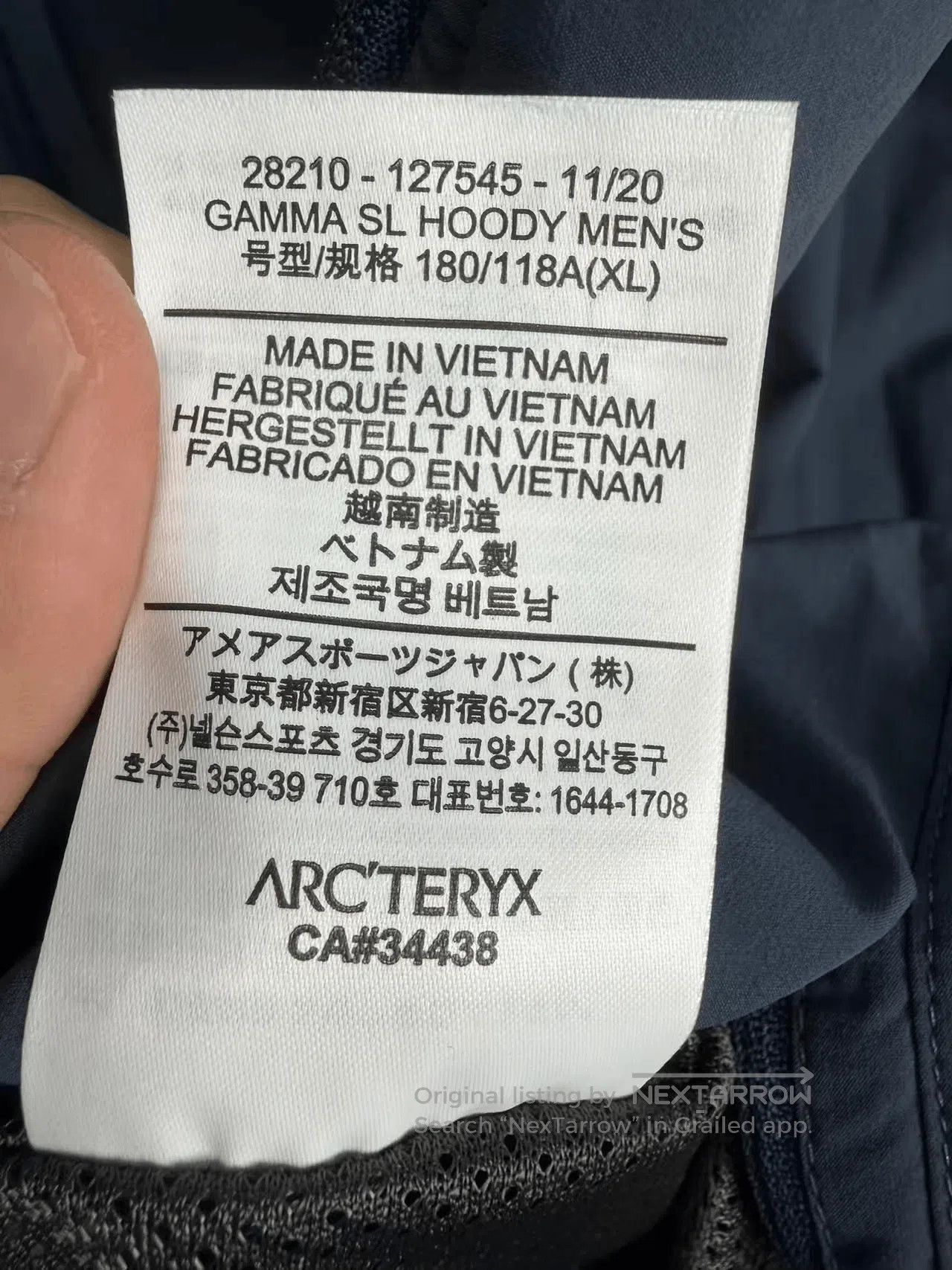 Arc'teryx Arcteryx Gamma SL Jacket. Size US XL / EU 56 / 4 - 6 Thumbnail