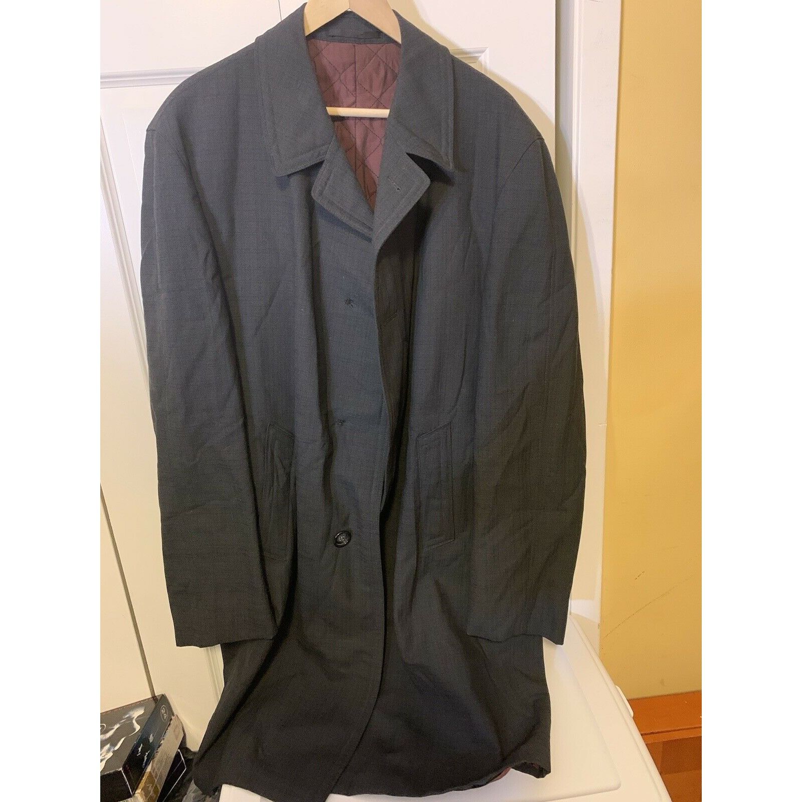 Other Vintage JUNEX OF SWEDEN OVERCOAT Gray Polyester Blend Size US XL / EU 56 / 4 - 5 Thumbnail