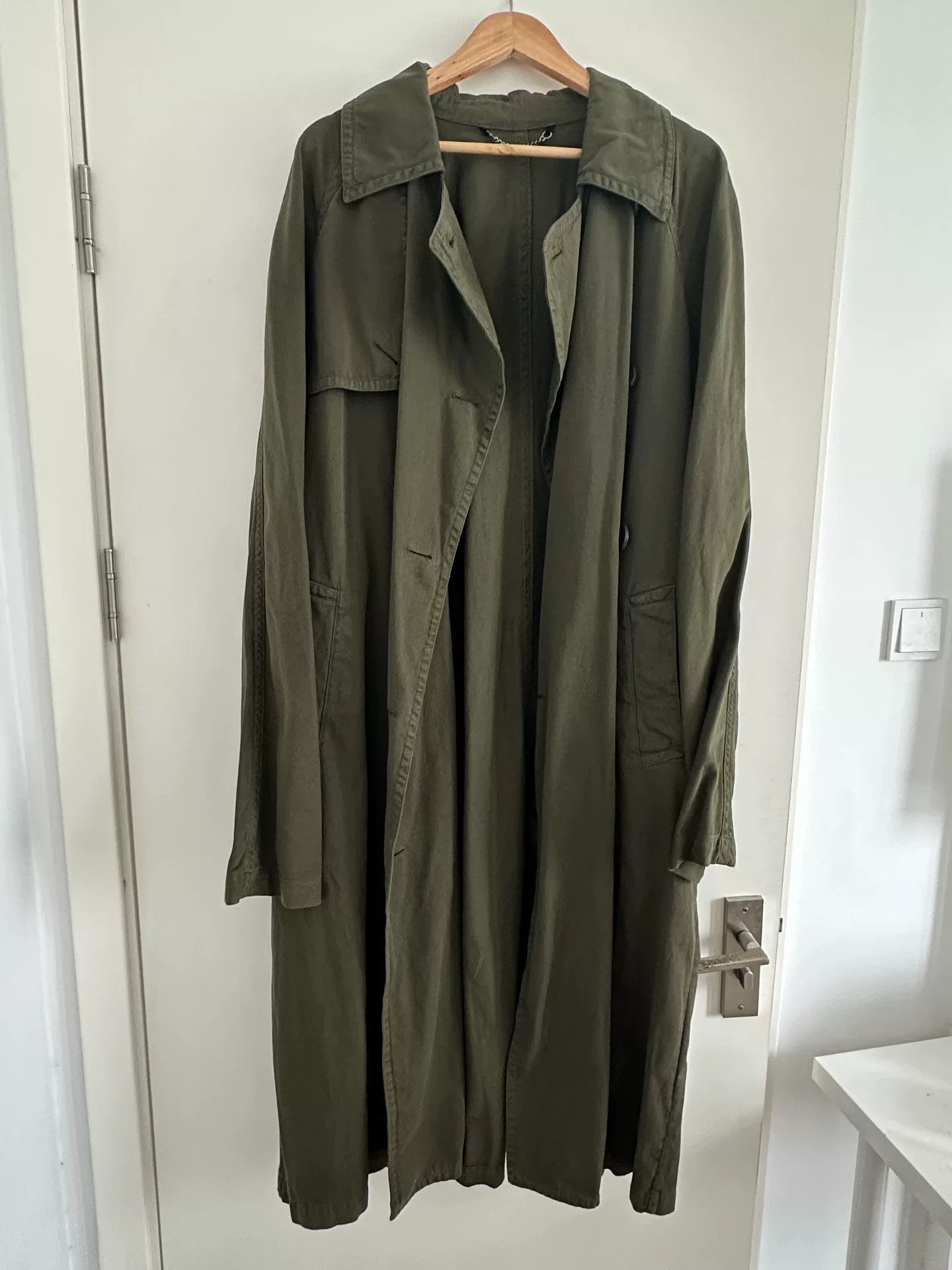 Dries Van Noten Dries Van Noten Green Trench Coat Size M / US 6-8 / IT 42-44 - 1 Thumbnail
