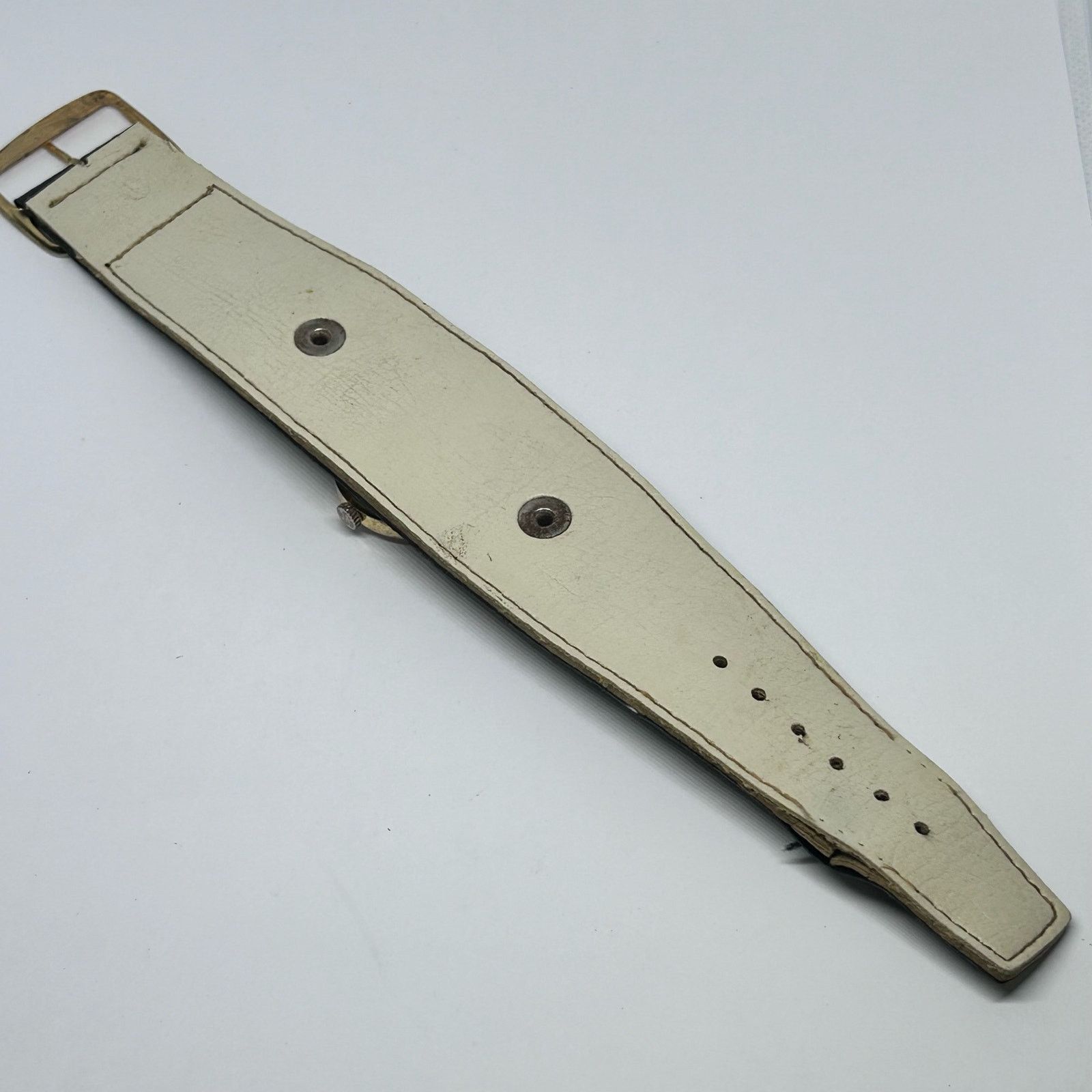 Other Q&Q Gold Tone Women’s Vintage Watch Black Strap St. Steel Size ONE SIZE - 5 Thumbnail