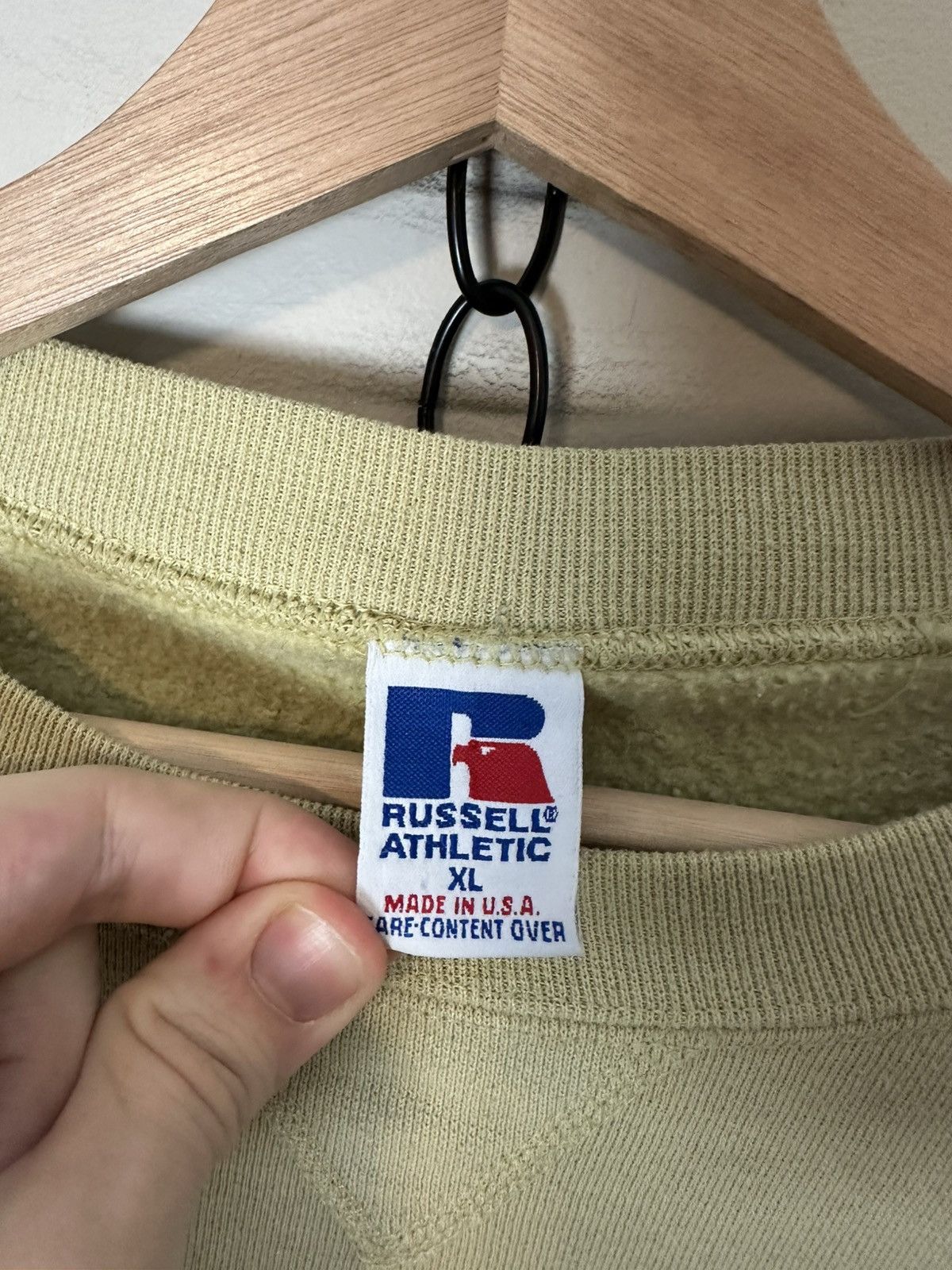Russell Athletic × Vintage Vintage Russell Athletic Georgia Tech Spellout Crewneck Size US XL / EU 56 / 4 - 4 Thumbnail