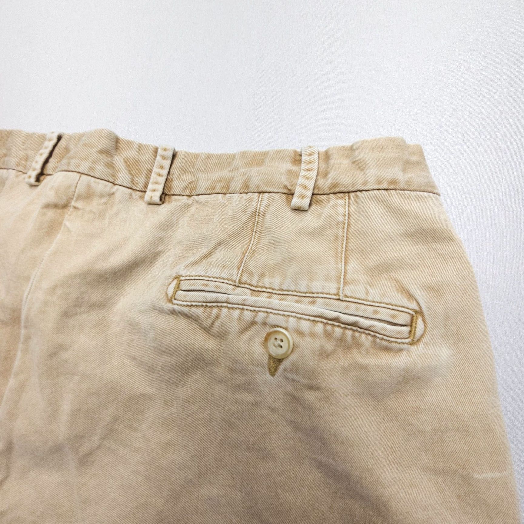 Peter Millar Peter Millar Pima Cotton Chino Shorts Mens 36 x 9 Tan Twill Preppy Flat Peru Size US 36 / EU 52 - 7 Thumbnail