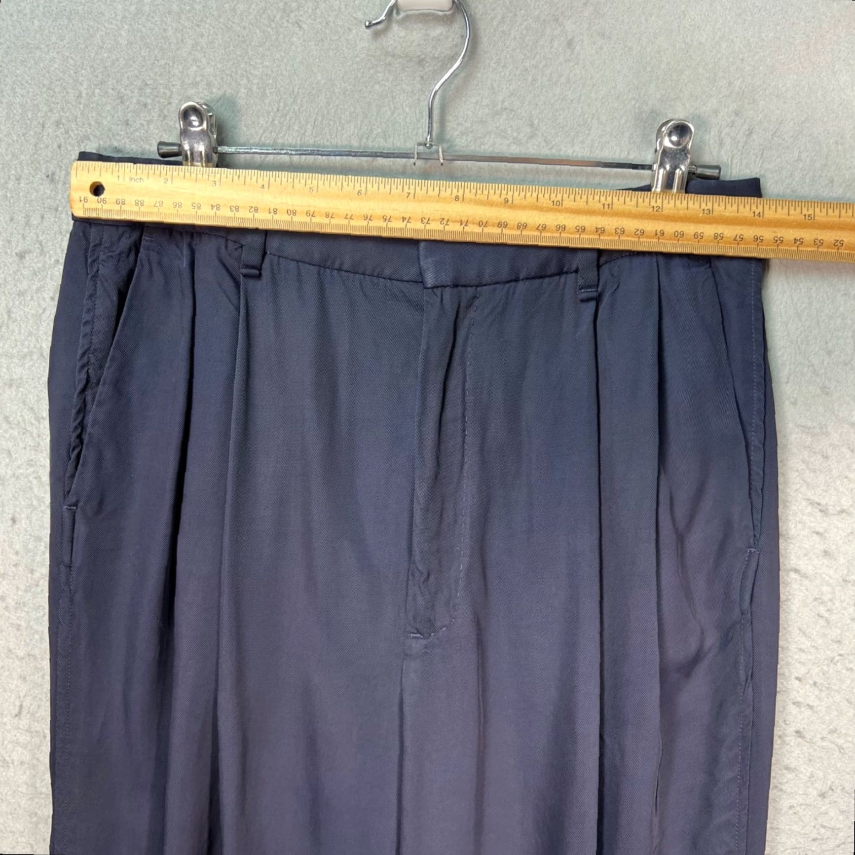 Rag & Bone rag & bone Womens Size 2 Blue Viscose Pleated Tapered Leg Pants Size 28" / US 6 / IT 42 - 5 Thumbnail