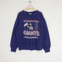 VintageSweetTee New York Giants Vintage Graphic Long Sleeve T-Shirt (Rare One of A Kind)