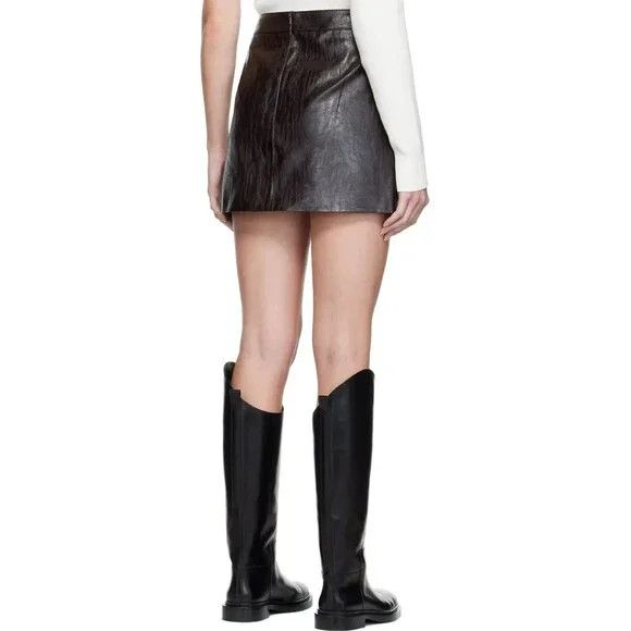 Other Drae Low-Rise Miniskirt Size S Brown Crinkle $300 Size 28" / US 6 / IT 42 - 13 Thumbnail