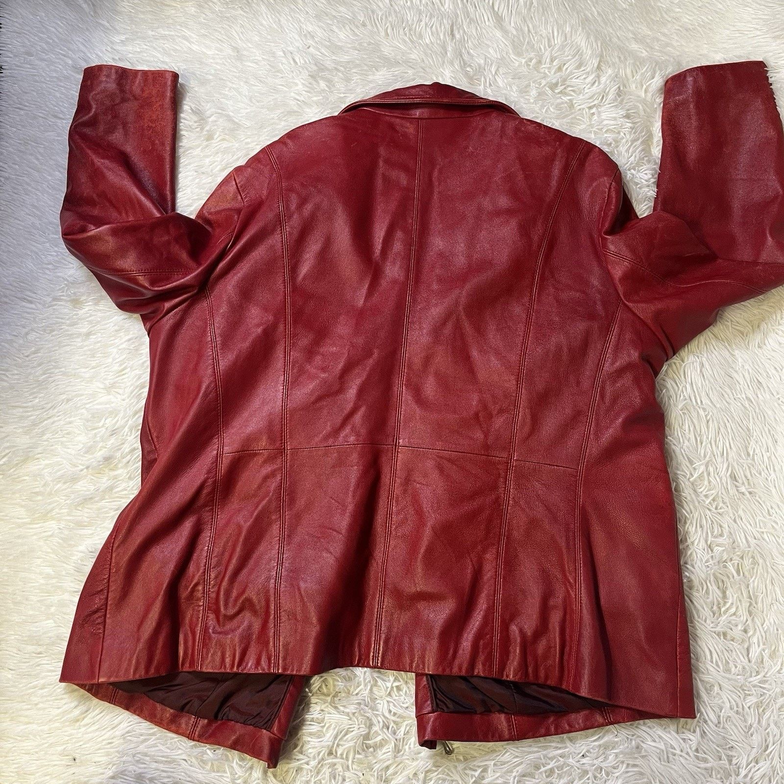 Other Wilson Leather Womens Jacket Red Zip Thinsulate 3XL Size 3XL / US 20-22 - 4 Thumbnail