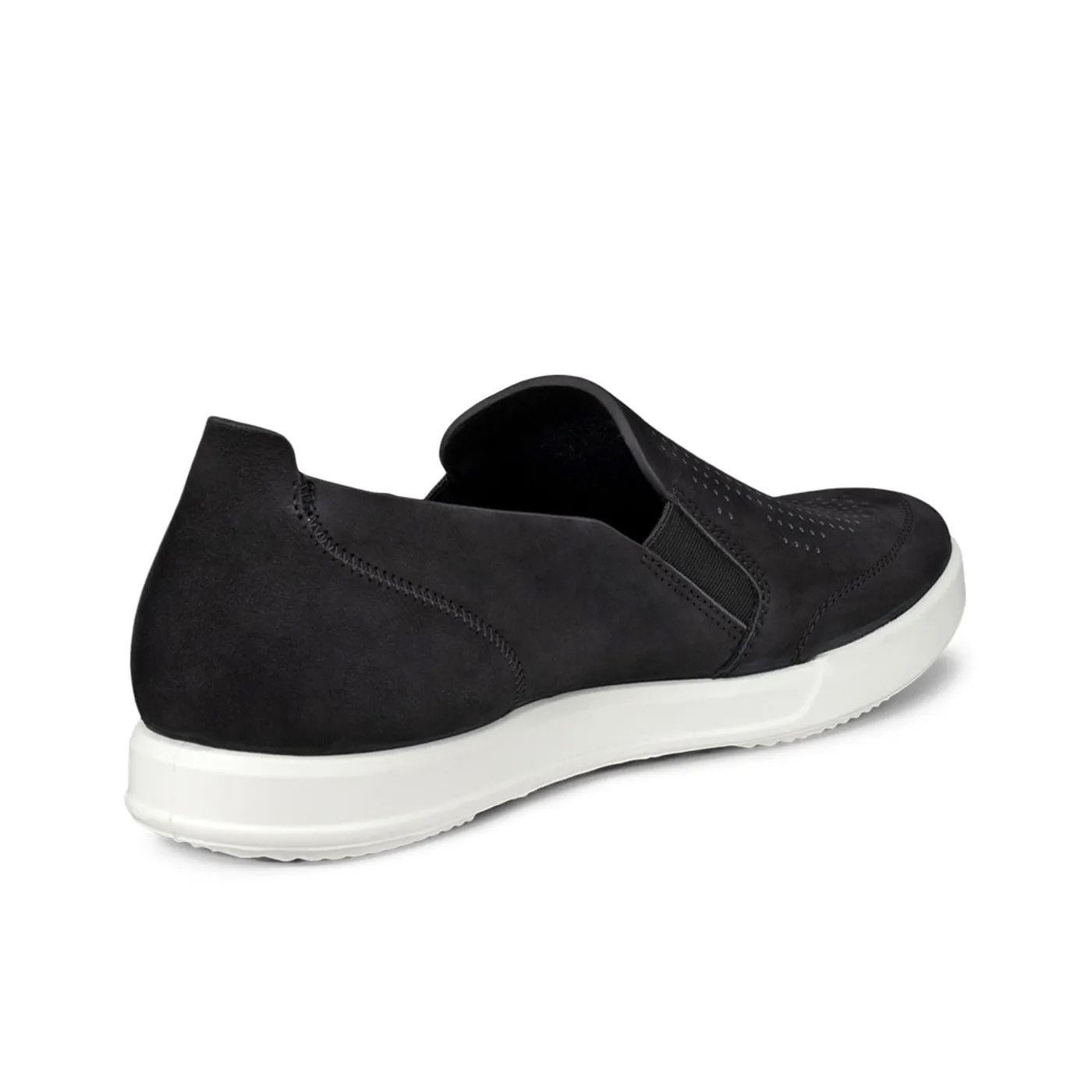 Ecco ECCO MEN'S 45 BLACK TRAVEL SLIP ON 551114 02001 BLACK SUEDE Size US 11 / EU 44 - 3 Thumbnail