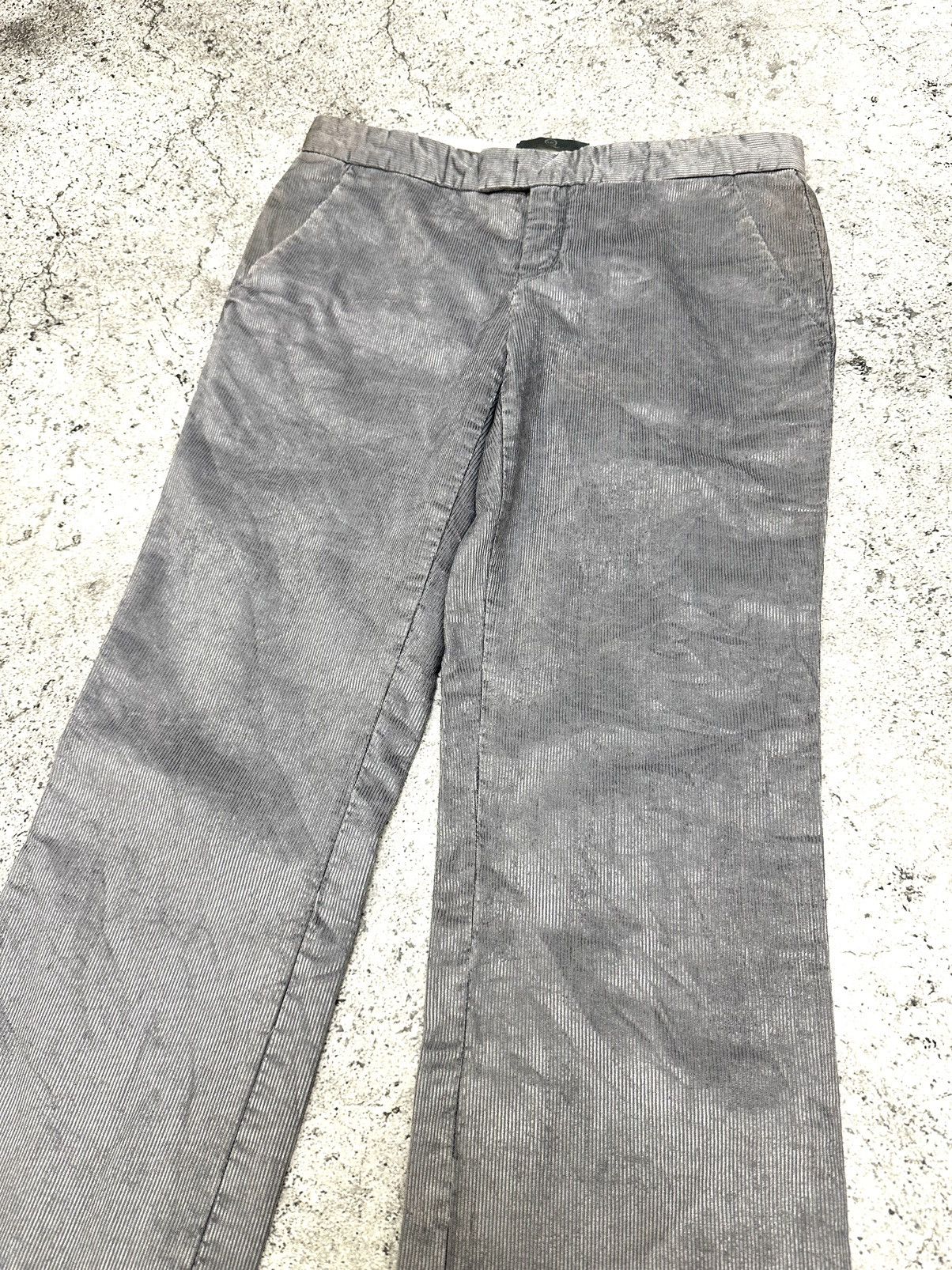 Alexander McQueen AW2002 Alexander Mcqueen Metallic Bootcut Podium Pants Size 27" / US 4 / IT 40 - 8 Thumbnail