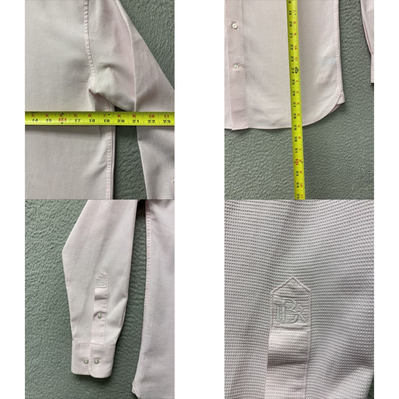 Banana Republic Banana Republic Button-Up Shirt Men Small Pink Slim Fit Long Sleeve Shirt Size US S / EU 44-46 / 1 - 8 Thumbnail